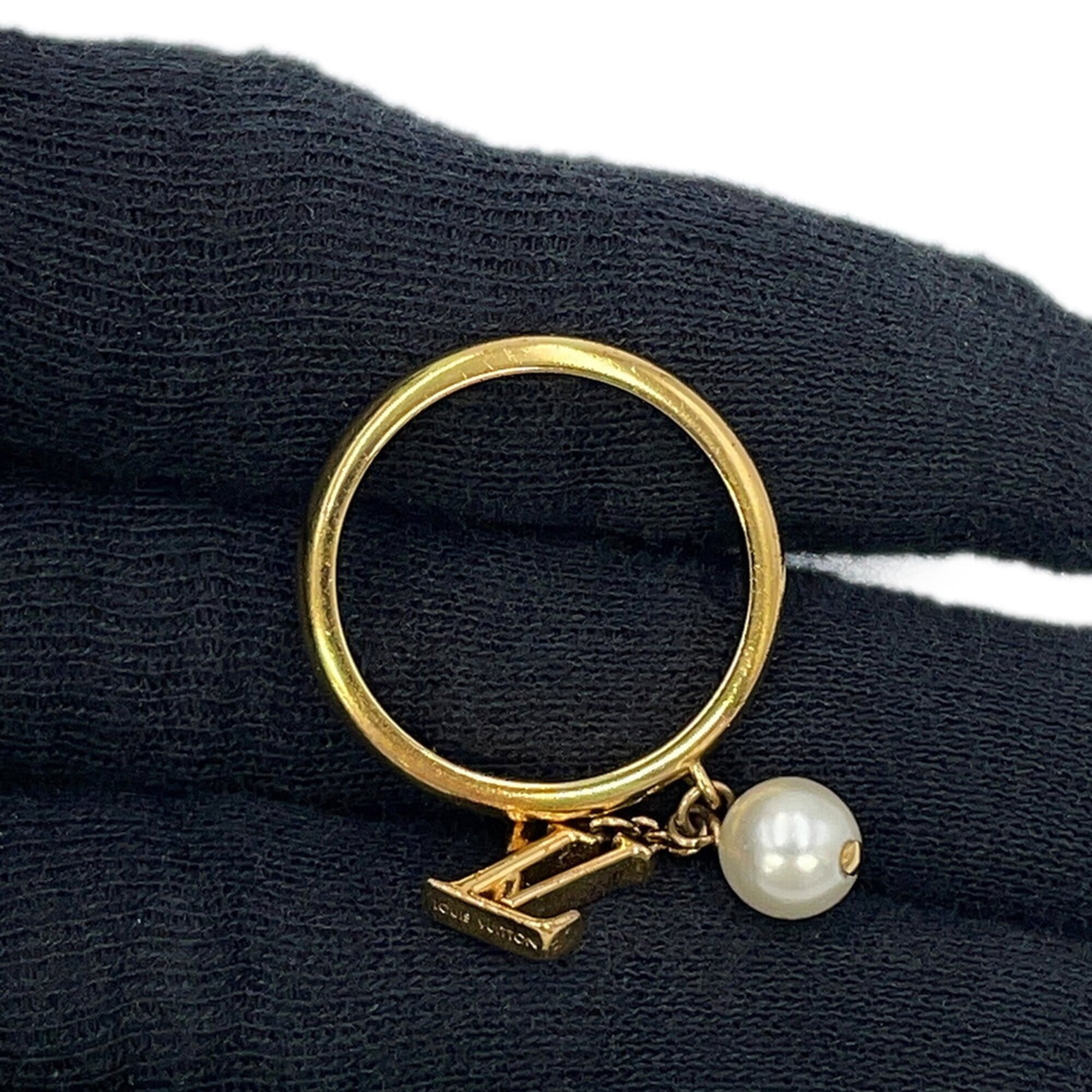 Louis Vuitton Gold Gold Plating Band Ring (Pre-Owned)