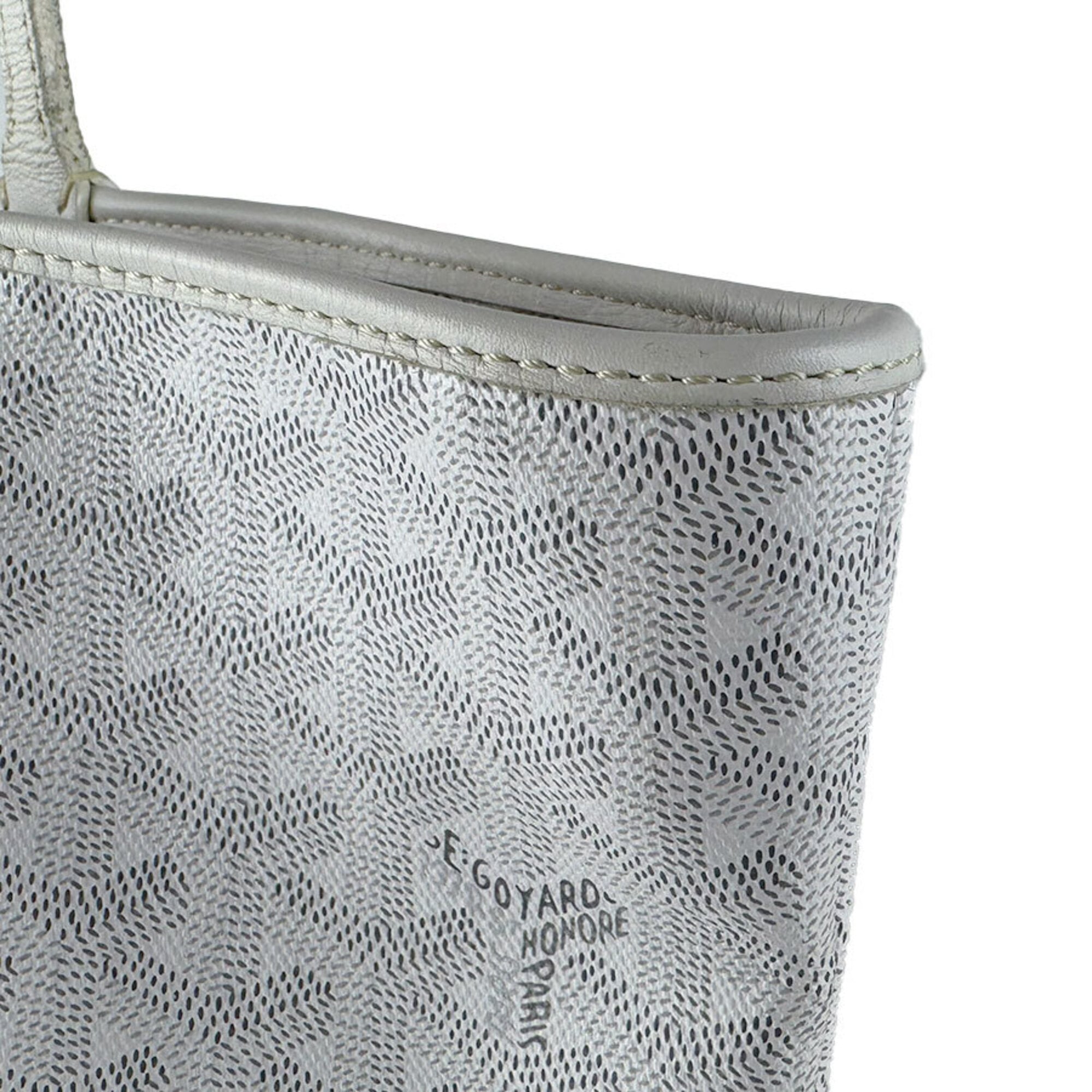 Goyard White Coated Canvas Tote Bag (Pre-Owned)