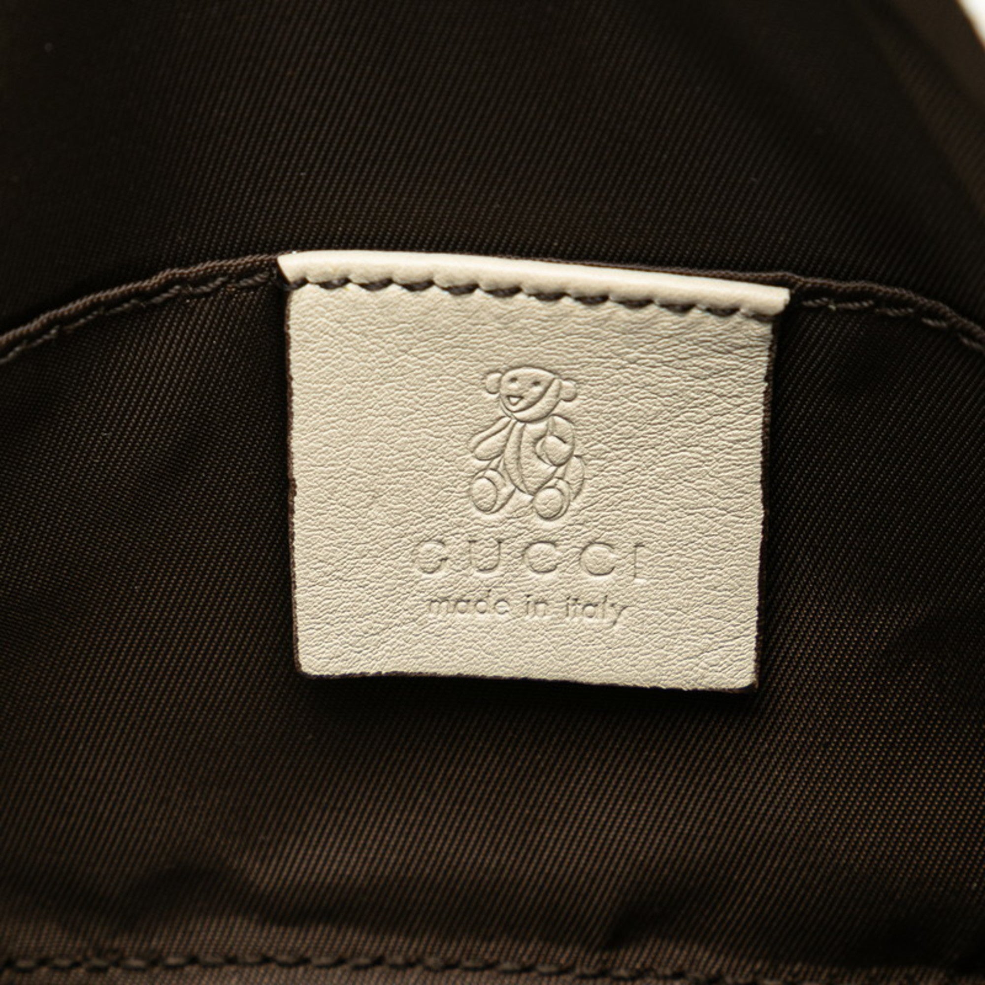 Gucci Beige Pvc Leather Handbag (Pre-Owned)