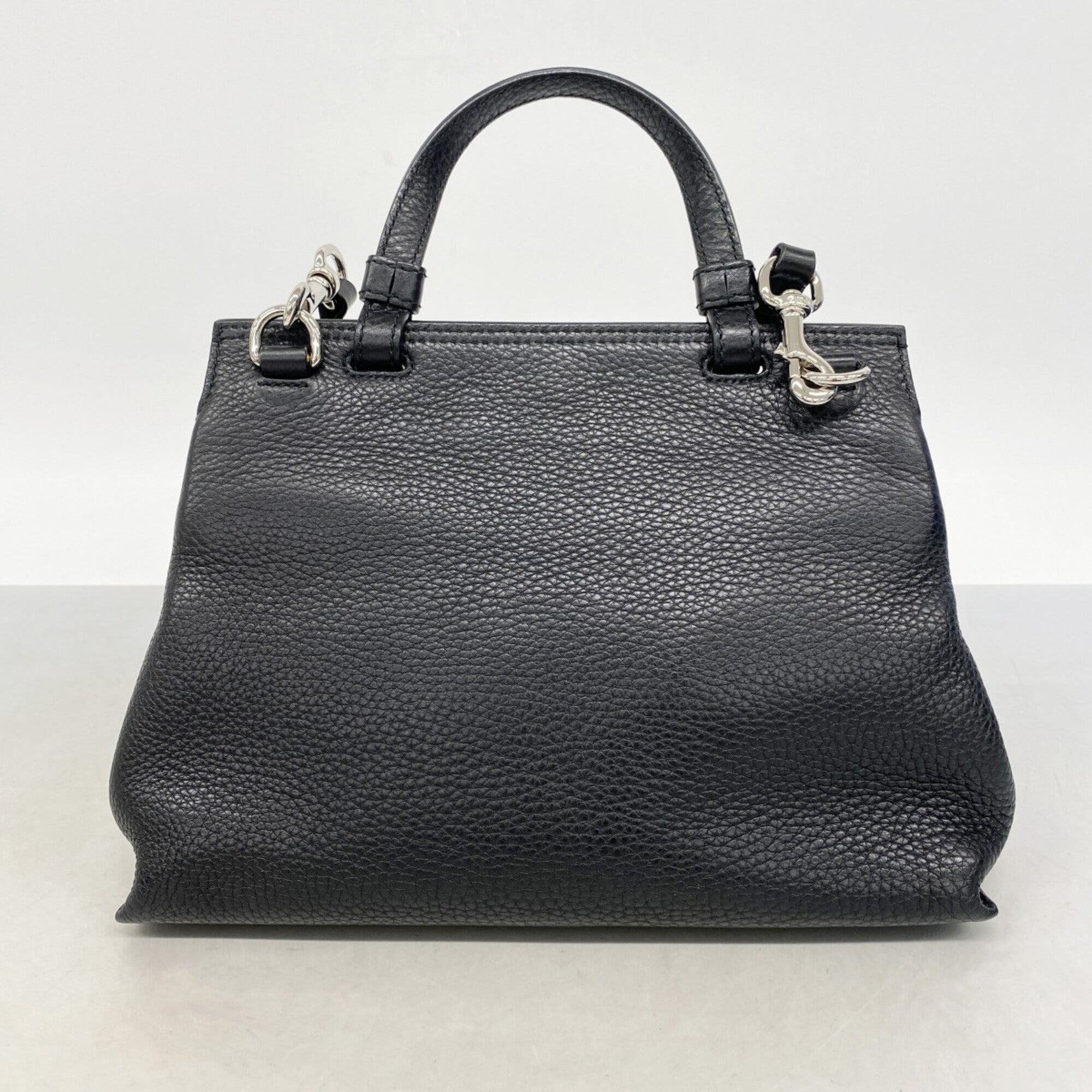 Gucci Black Leather Handbag (Pre-Owned)