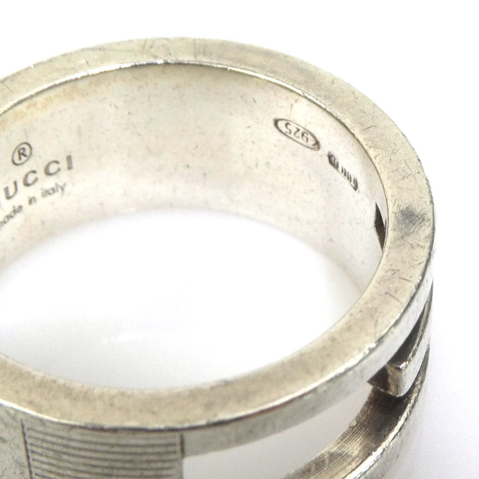 Gucci Silver Silver 925 Band Ring (Pre-Owned)