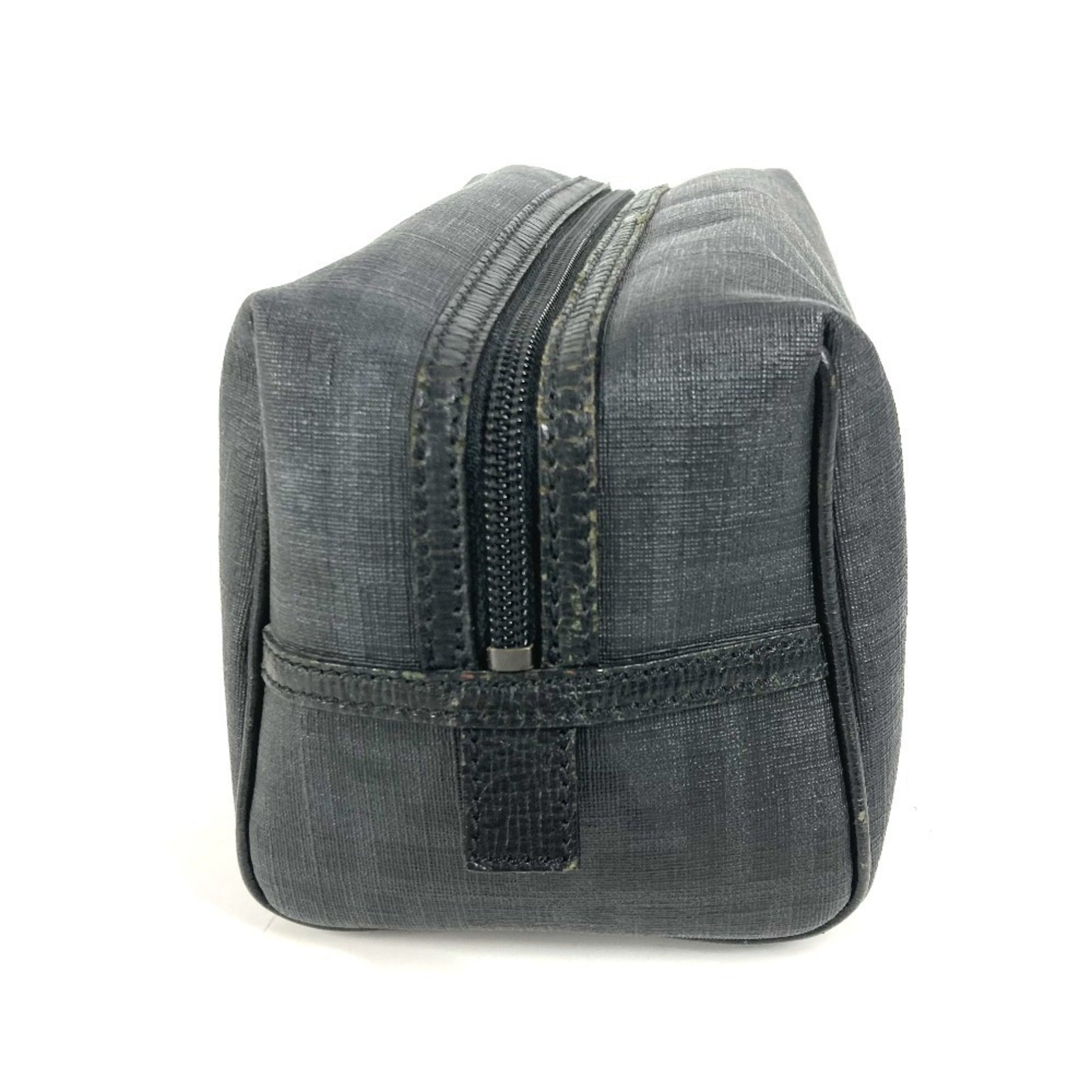 Fendi Zucca Black Pvc Pouch (Pre-Owned)