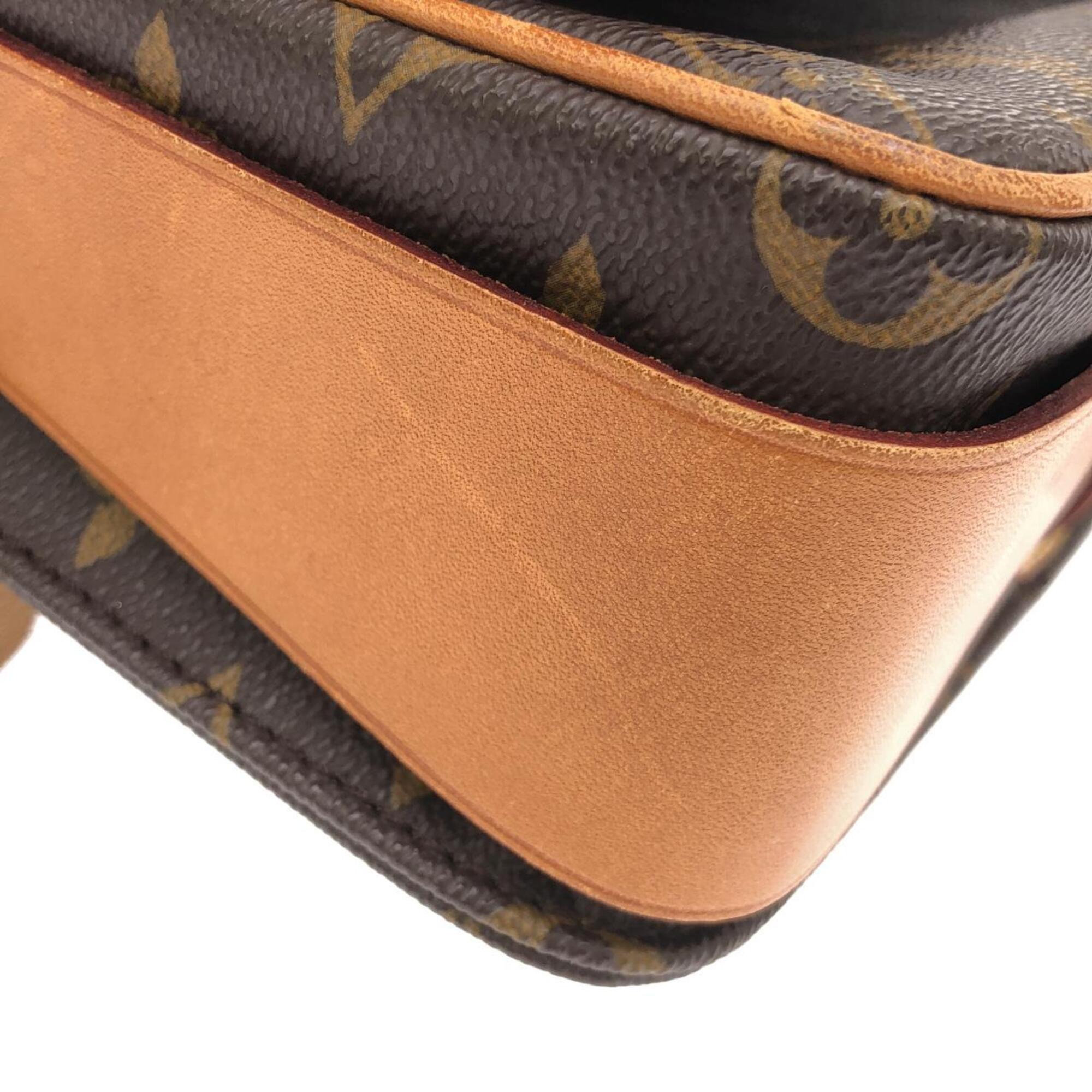 Louis Vuitton Monogram Marron Coated Canvas Shoulder Bag (Pre-Owned)