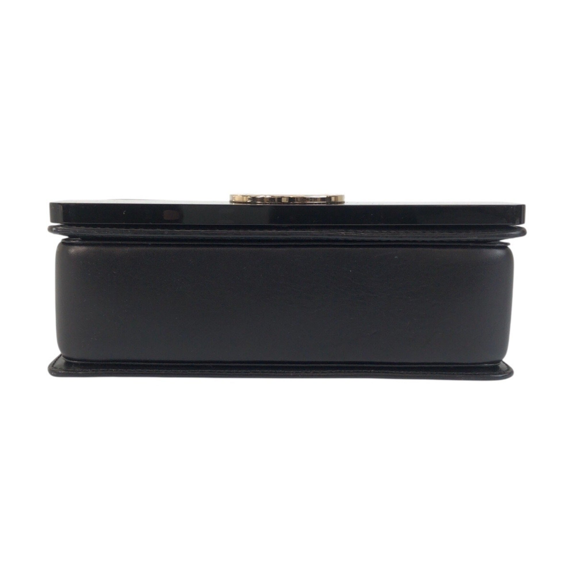 Bvlgari Black Leather Plastic Pochette Shoulder Bag (Pre-Owned)