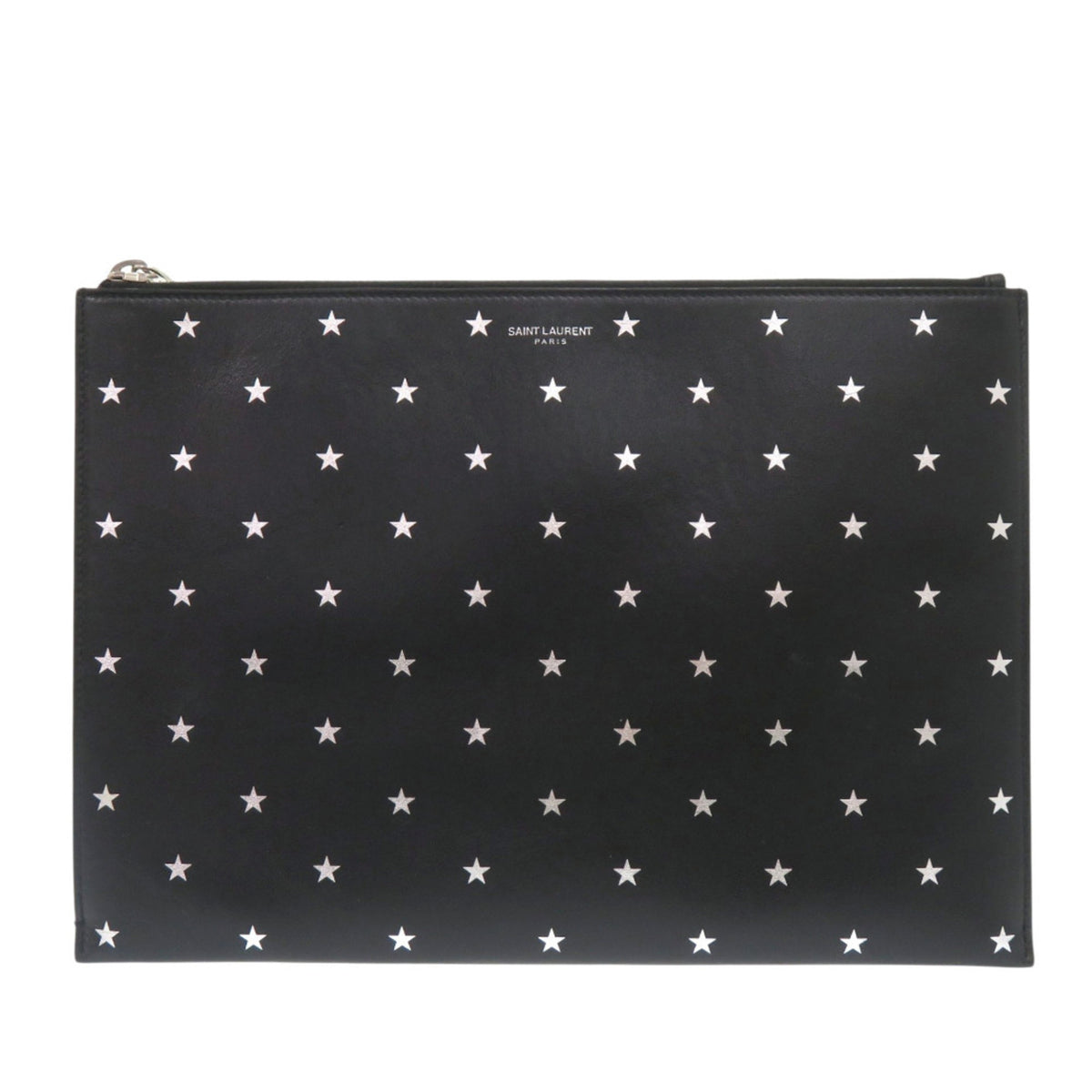 Yves Saint Laurent Black Leather Clutch Bag (Pre-Owned)