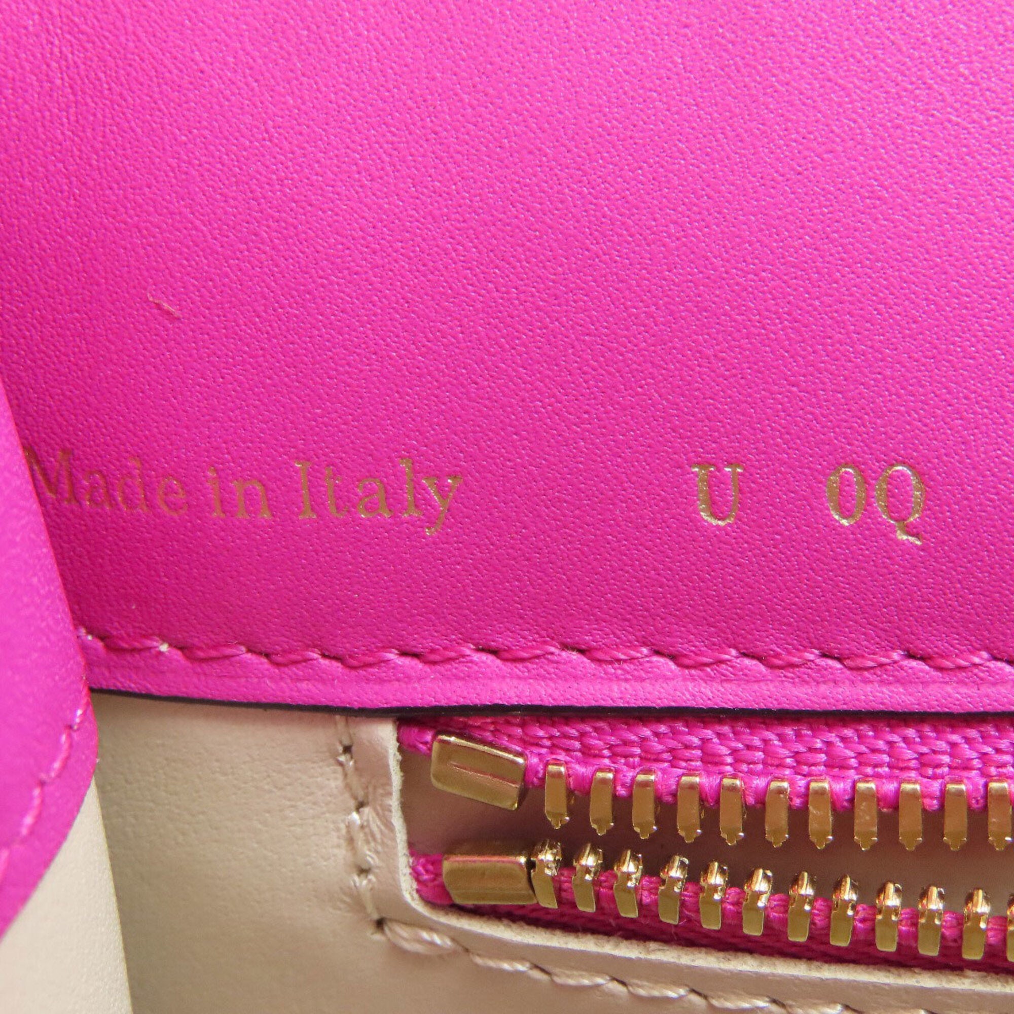Valextra Pink Leather Handbag (Pre-Owned)