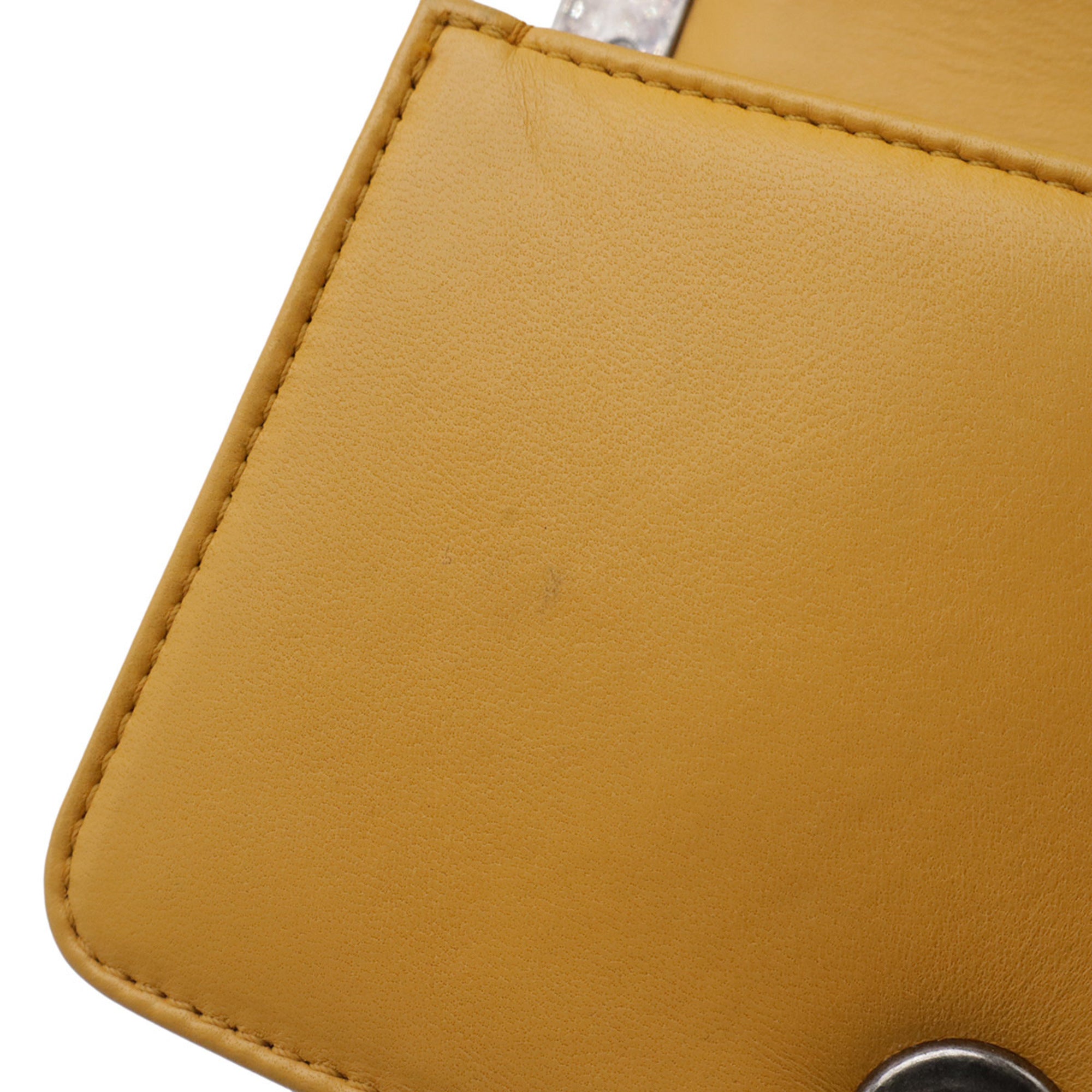 Chanel Matelasse Yellow Velvet Pochette Shoulder Bag (Pre-Owned)
