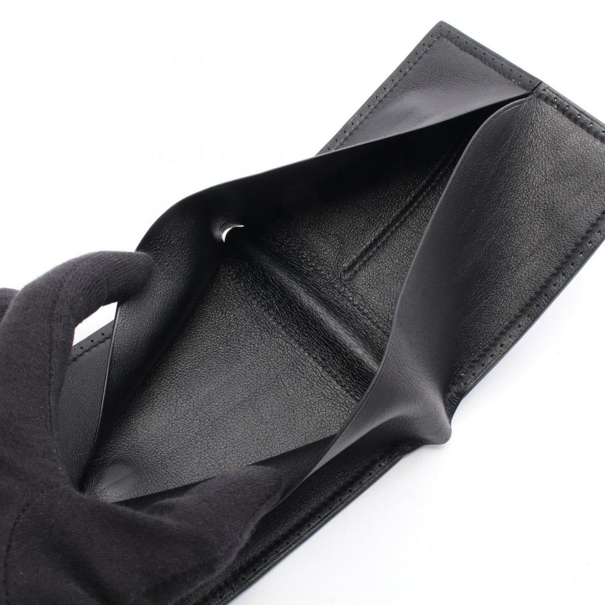 Hermes Black Swift Leather Leather Wallet (Bi-Fold) (Pre-Owned)