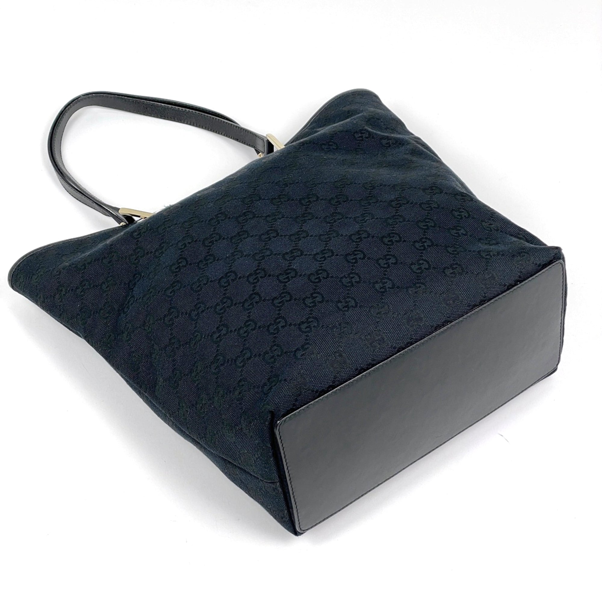 Gucci Black Gg Canvas Tote Bag (Pre-Owned)