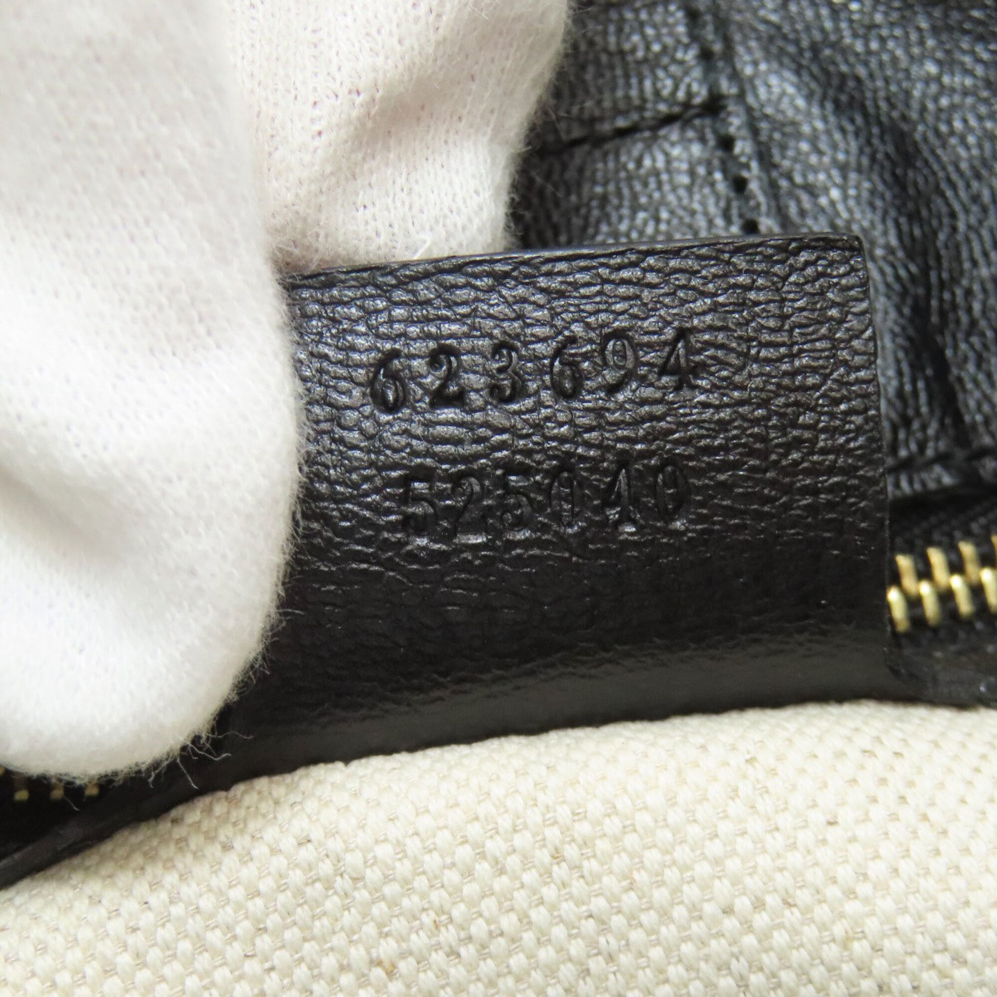Gucci Black Leather Tote Bag (Pre-Owned)