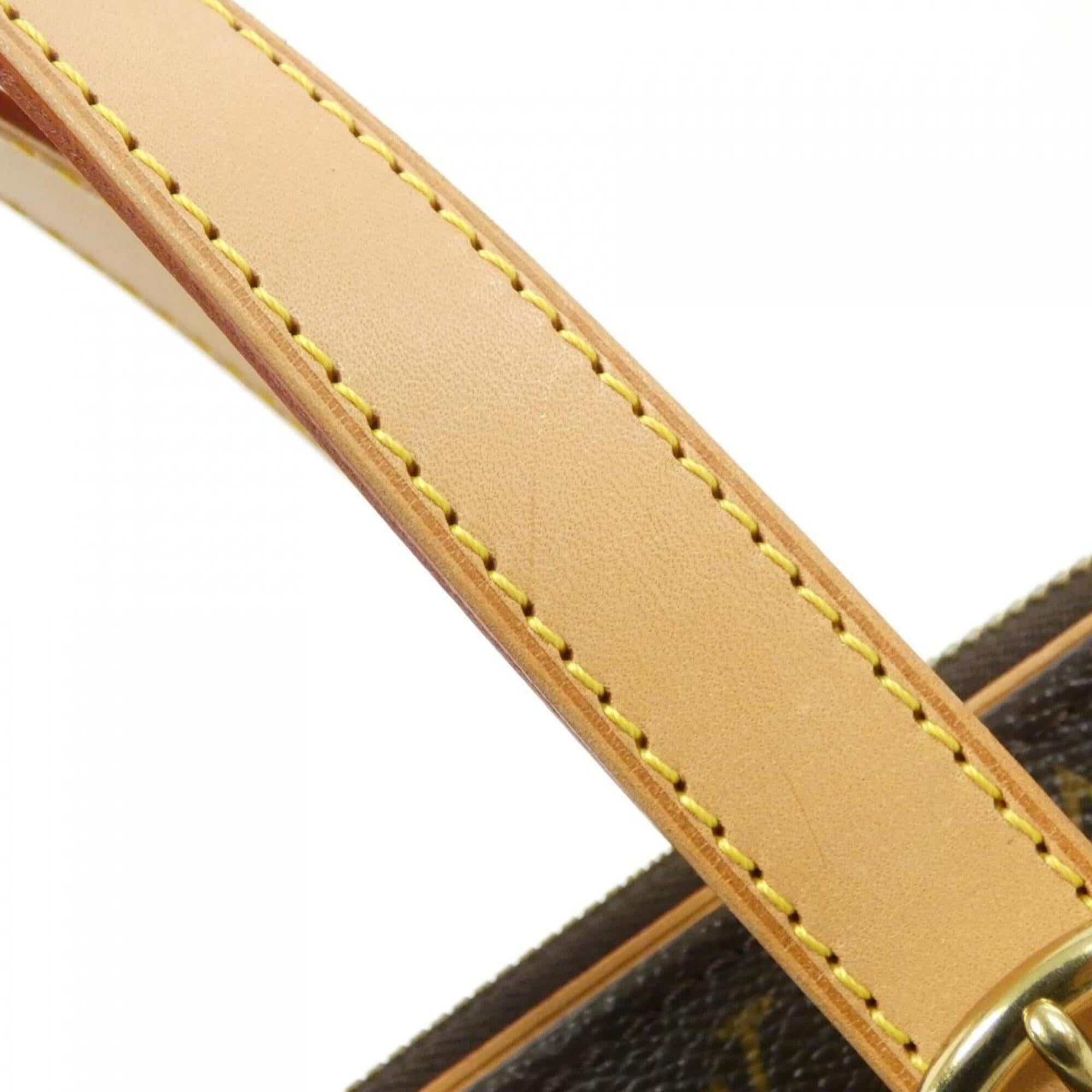 Louis Vuitton Marron Coated Canvas Shoulder Bag (Pre-Owned)