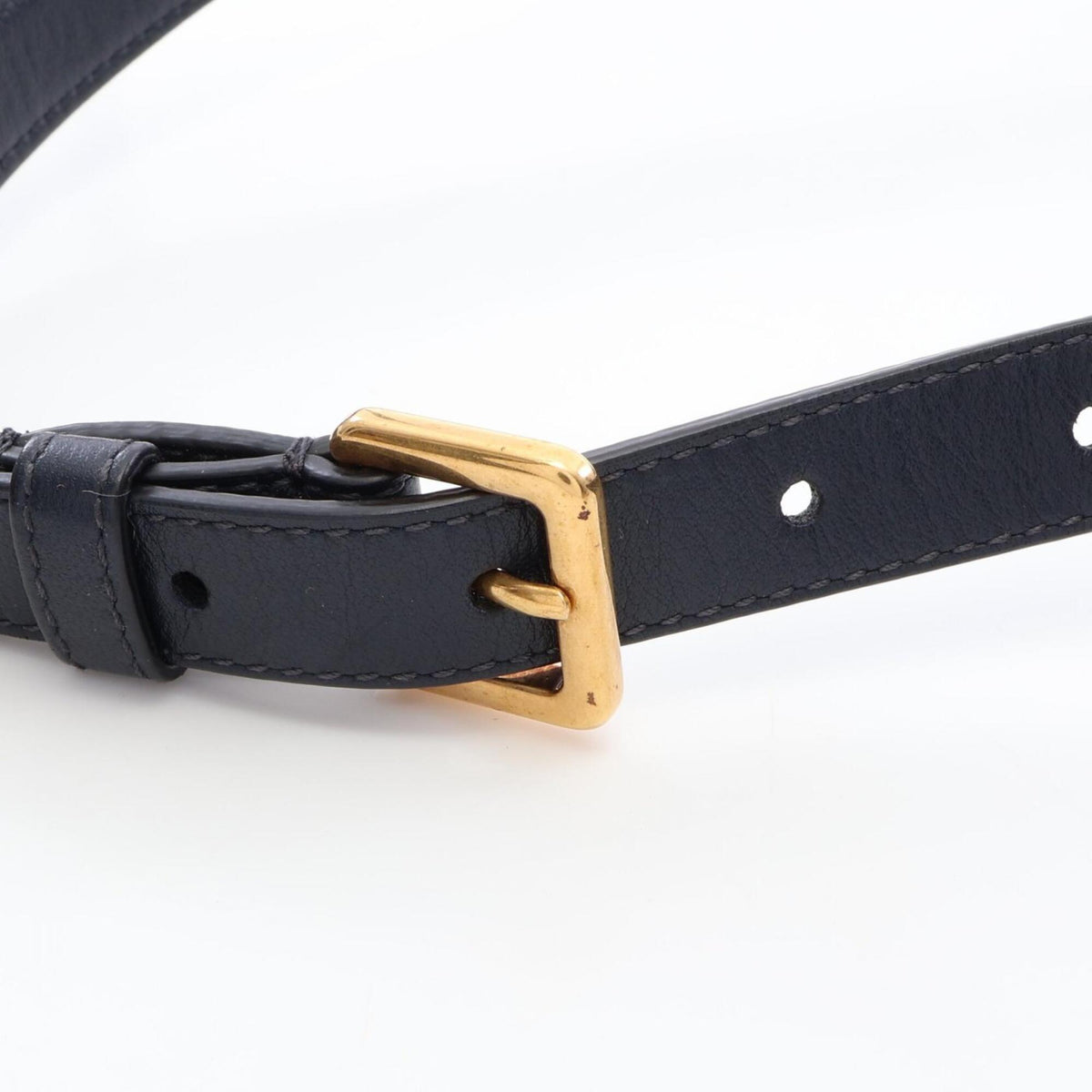 Christian Dior Beige Navy Canvas Leather Fanny Pack Handbag Saddle Bag (Pre-Owned)