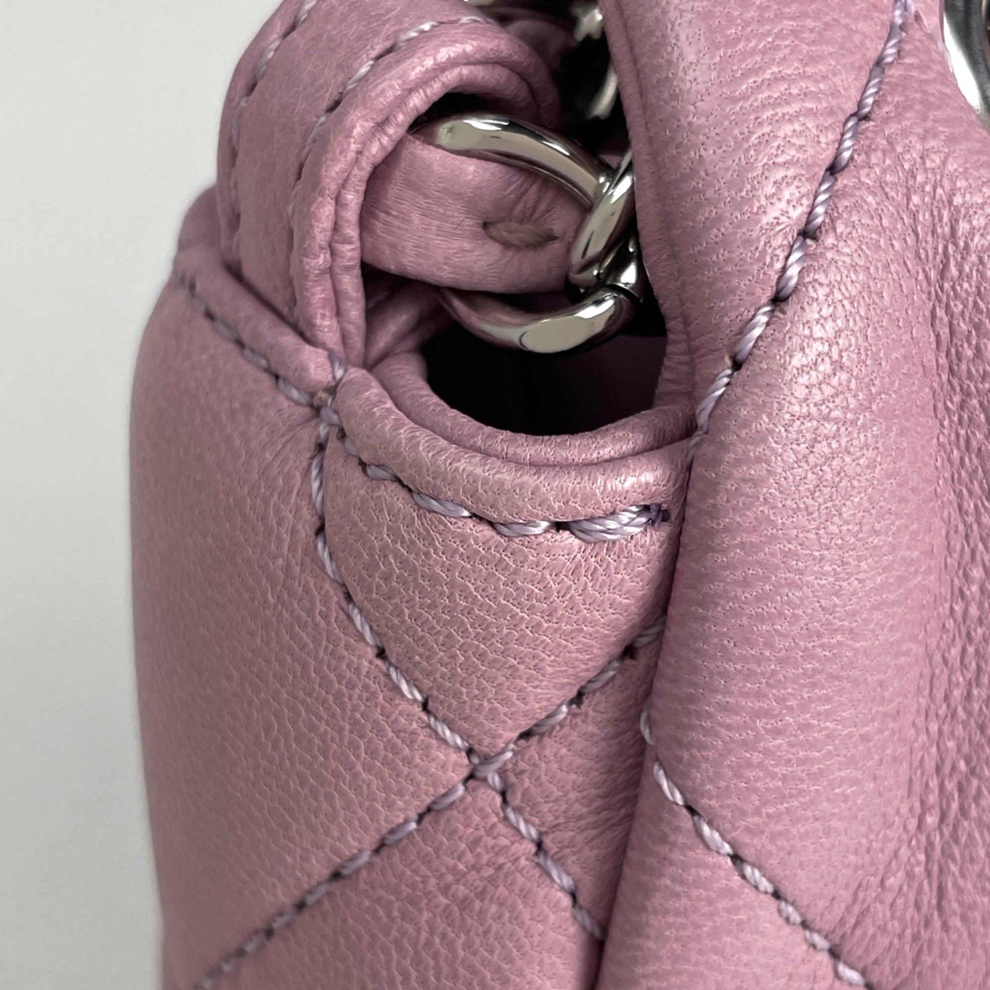 Chanel Pink Purple Leather Shoulder Bag (Pre-Owned)