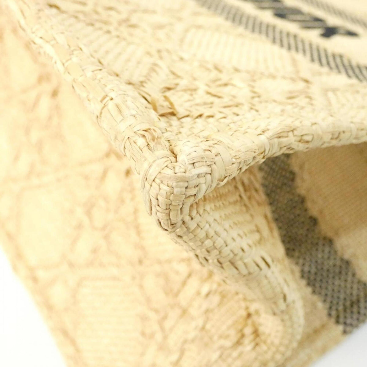 Christian Dior Beige Raffia Handbag (Pre-Owned)