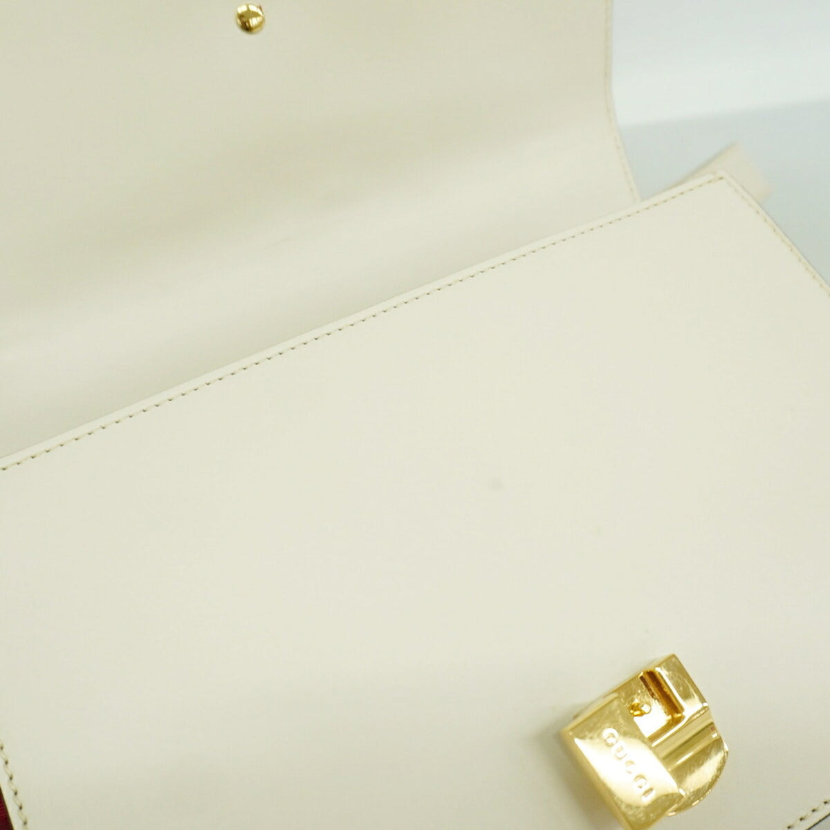 Gucci Ivory Leather Shoulder Bag (Pre-Owned)