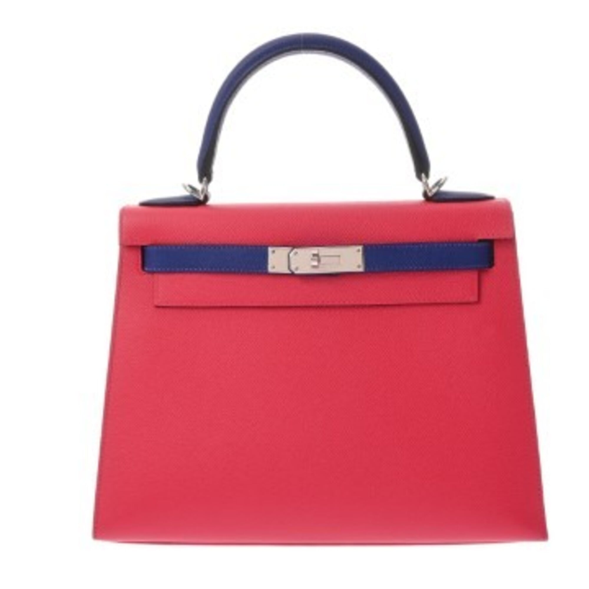 Hermes Kelly Blue Electric Epsom Leather Handbag (Pre-Owned)