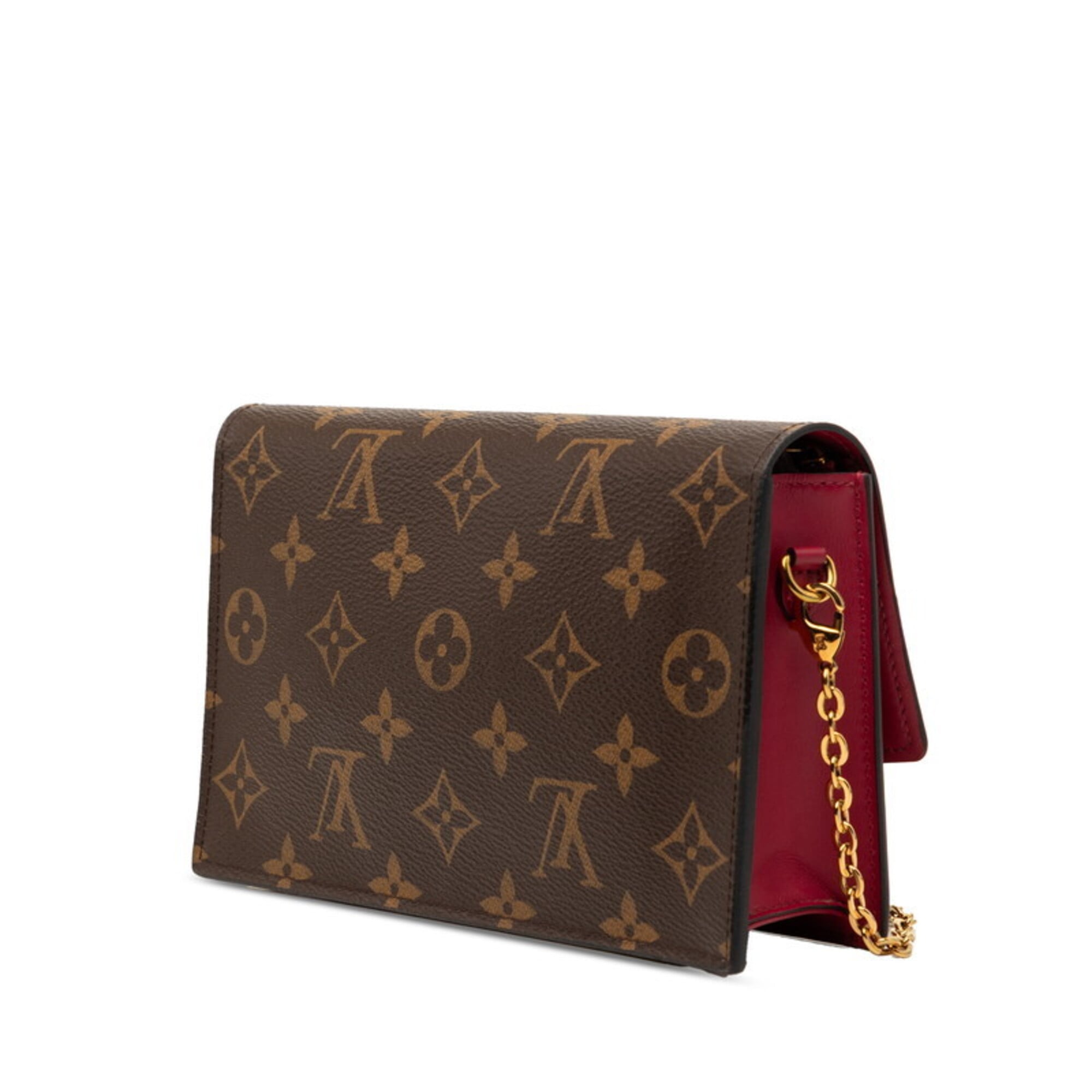 Louis Vuitton Brown Fuchsia Pvc Leather Shoulder Bag (Pre-Owned)