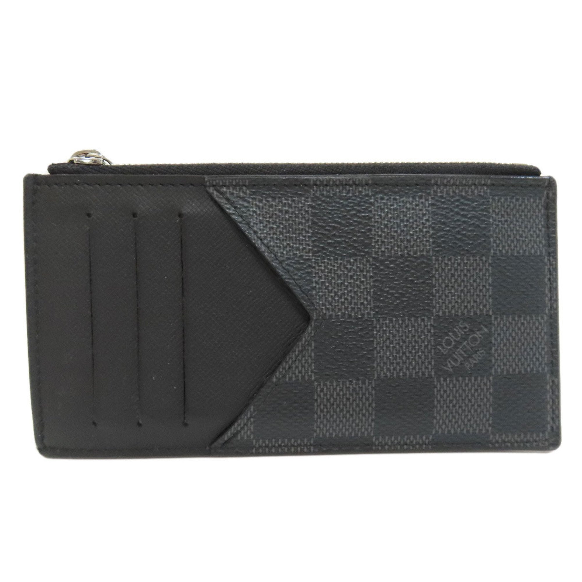 Louis Vuitton Black Damier Canvas Coin Purse/Coin Case (Pre-Owned)