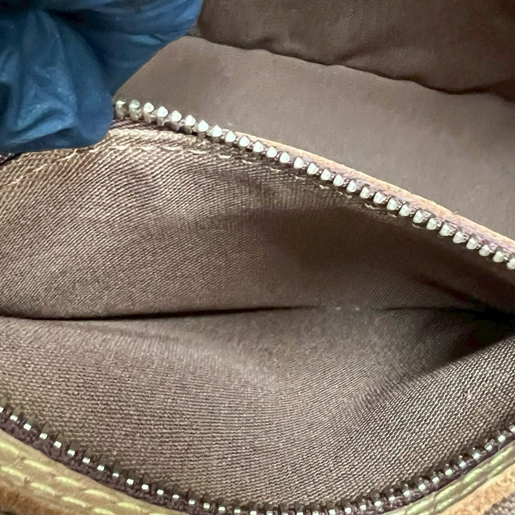 Louis Vuitton Brown Leather Pvc Handbag Tote Bag (Pre-Owned)