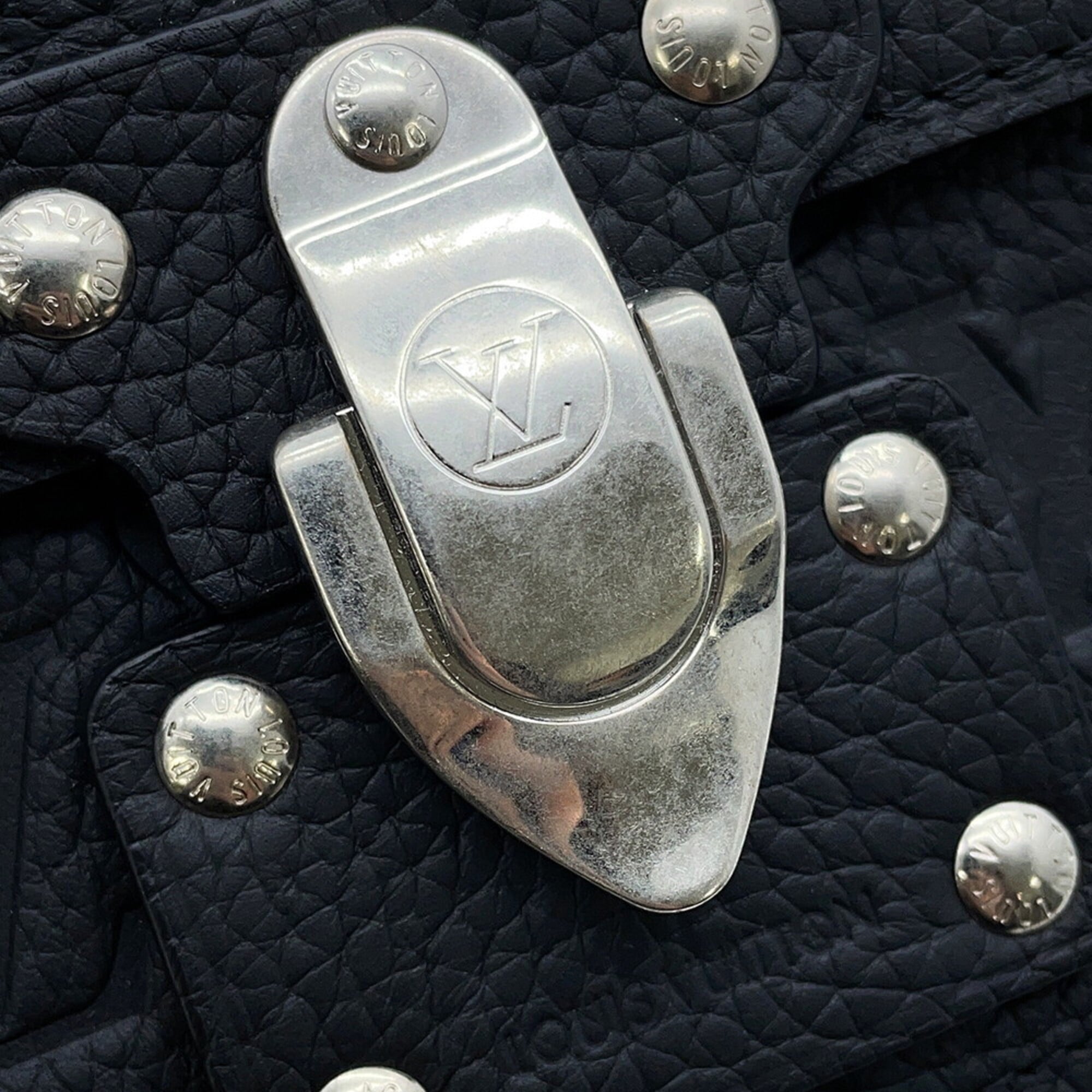 Louis Vuitton Taurillon Black Noir Handbag Shoulder Bag (Pre-Owned)