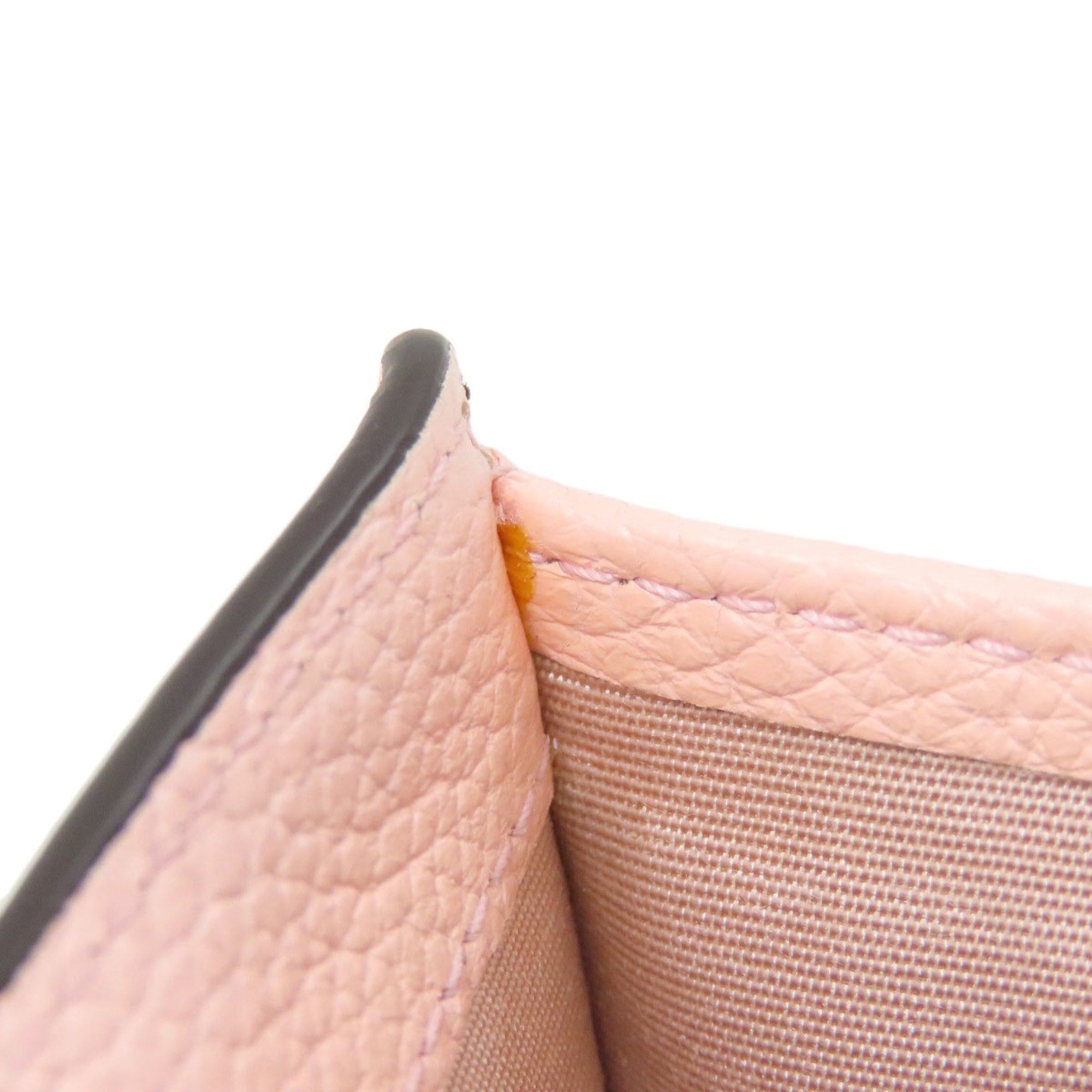 Salvatore Ferragamo Gancini Pink Leather Wallet (Bi-Fold) (Pre-Owned)