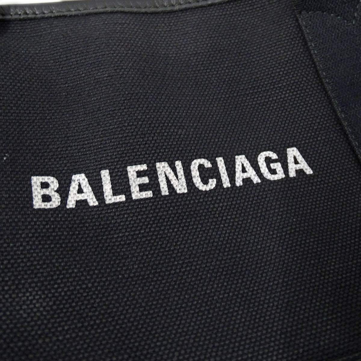 Balenciaga Black Canvas Handbag Pouch Shoulder Bag (Pre-Owned)
