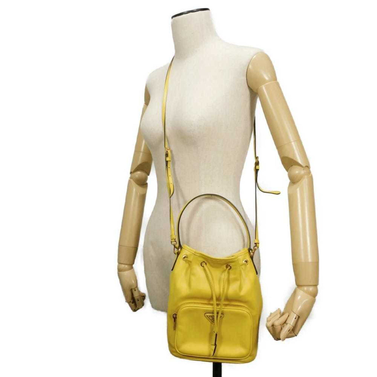 Prada Yellow Leather Handbag (Pre-Owned)