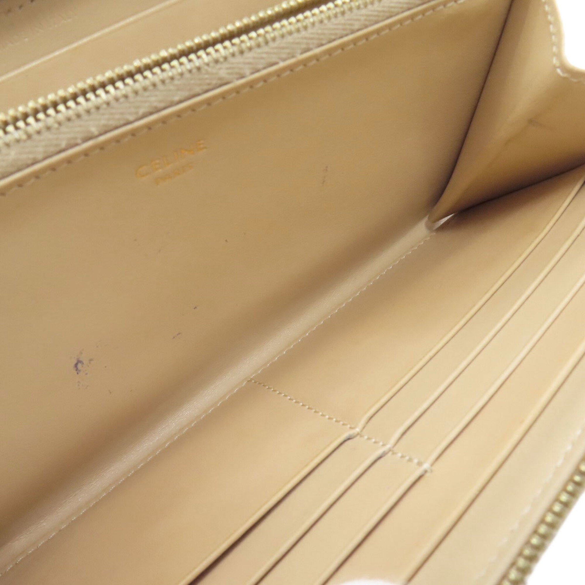 Celine Brown Leather Long Wallet (Bi-Fold) (Pre-Owned)