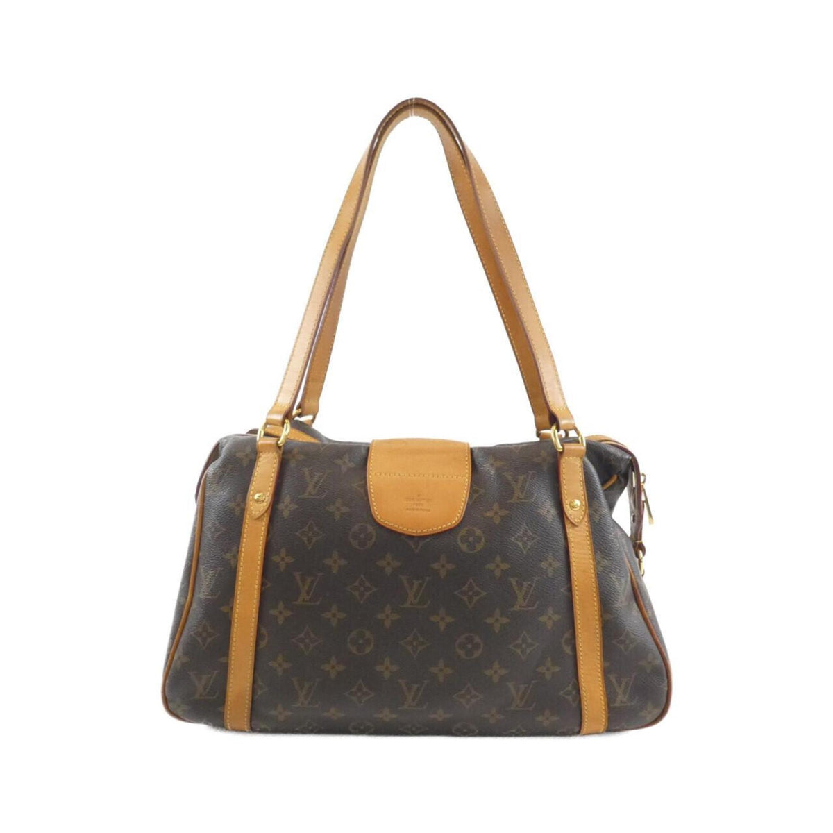 Louis Vuitton Marron Monogram Coated Canvas Shoulder Bag (Pre-Owned)