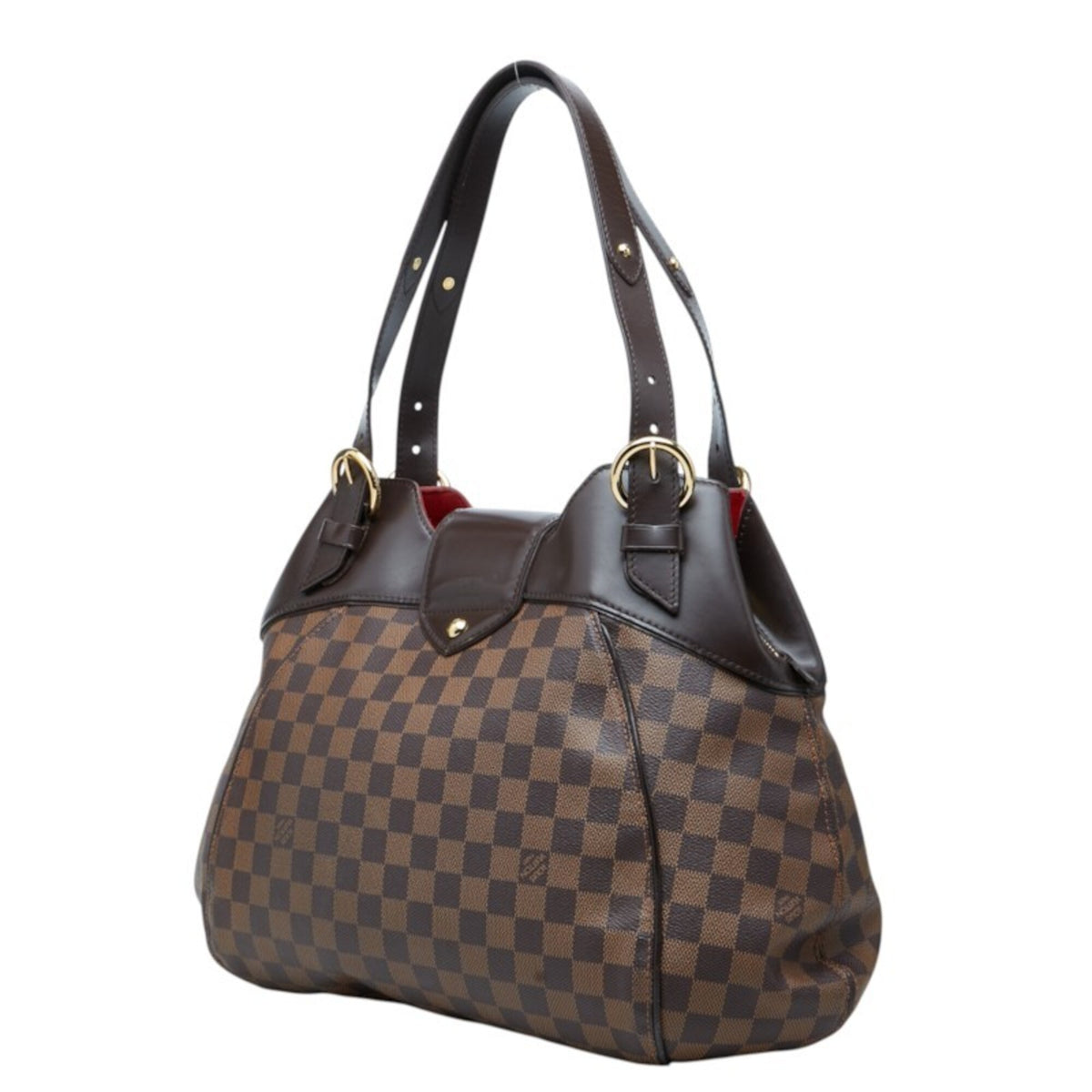Louis Vuitton Brown Pvc Leather Handbag (Pre-Owned)