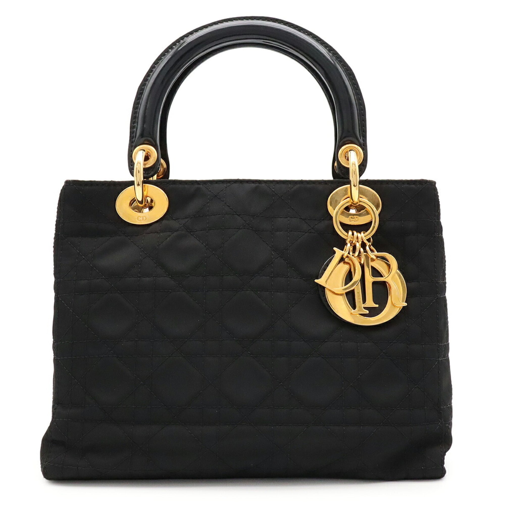 Christian Dior Black Nylon Handbag Tote Bag (Pre-Owned)