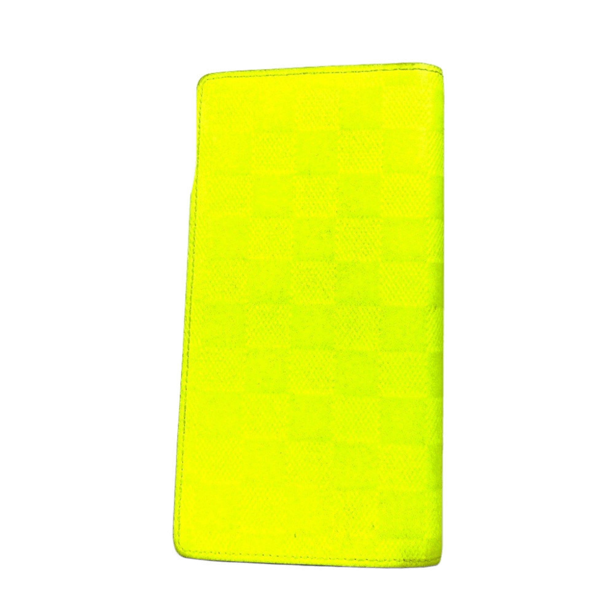 Louis Vuitton Yellow Damier Infini Long Wallet (Bi-Fold) (Pre-Owned)