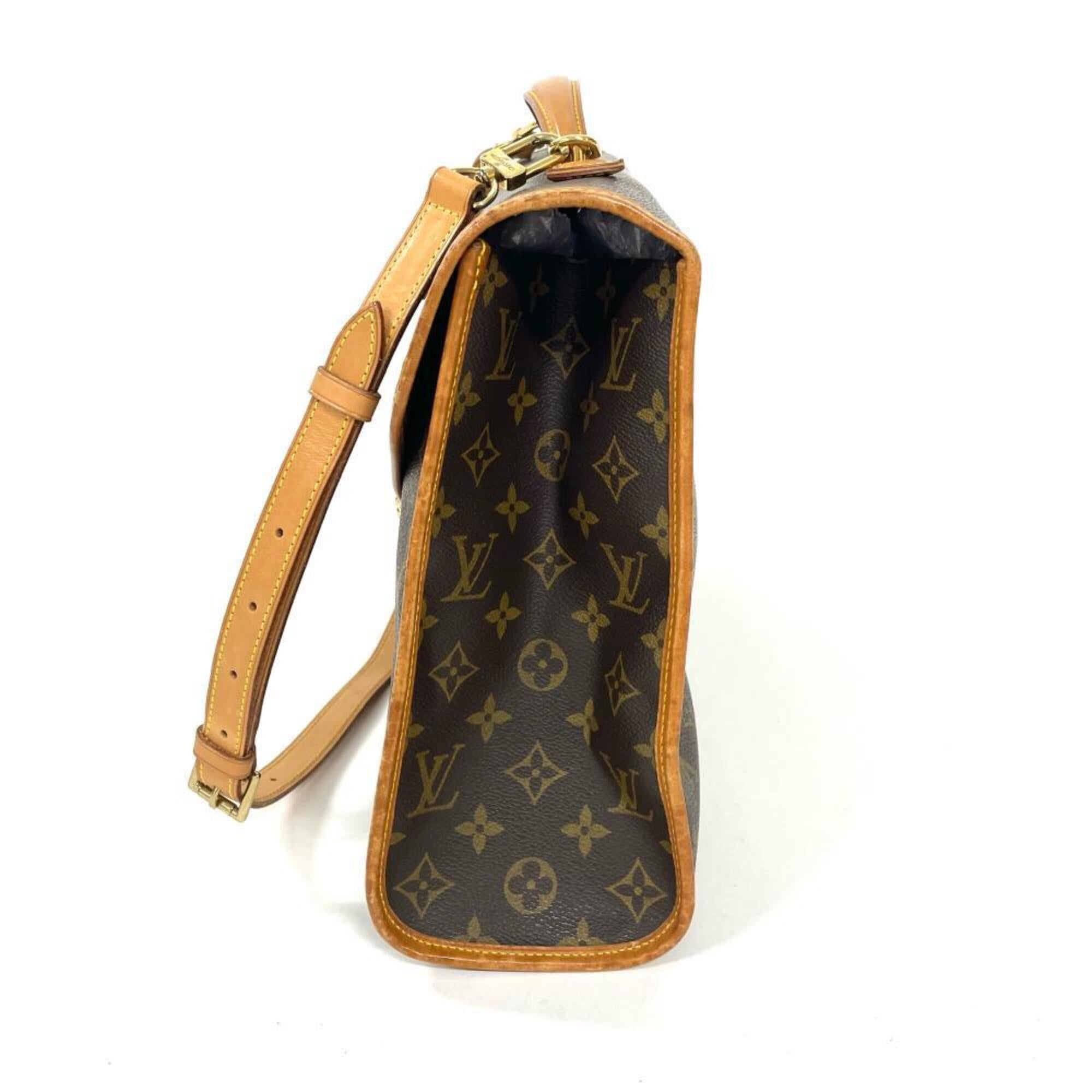 Louis Vuitton Brown Monogram Canvas Handbag (Pre-Owned)