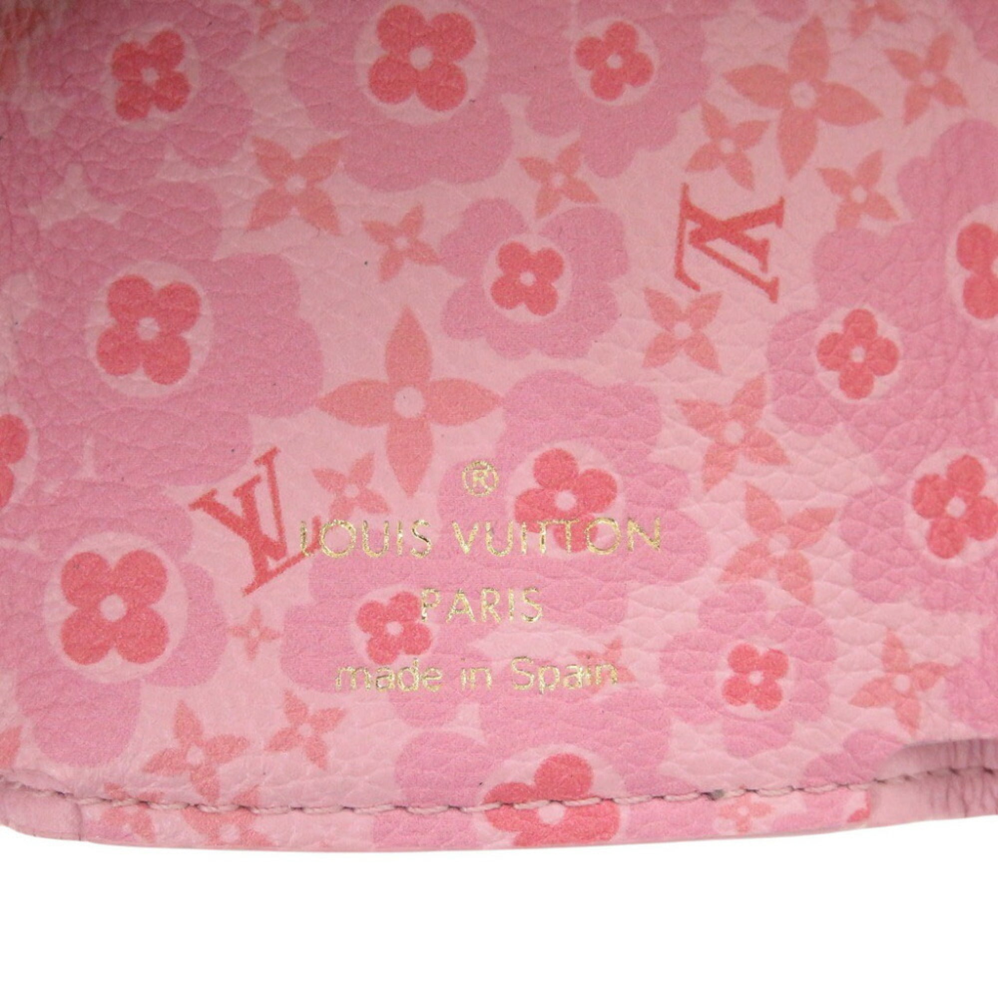 Louis Vuitton Pink Leather Wallet (Tri-Fold) (Pre-Owned)