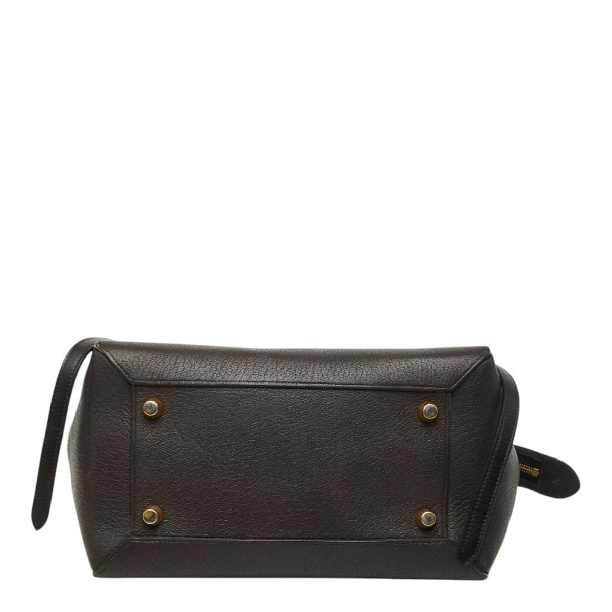Celine Dark Brown Leather Handbag Shoulder Bag (Pre-Owned)