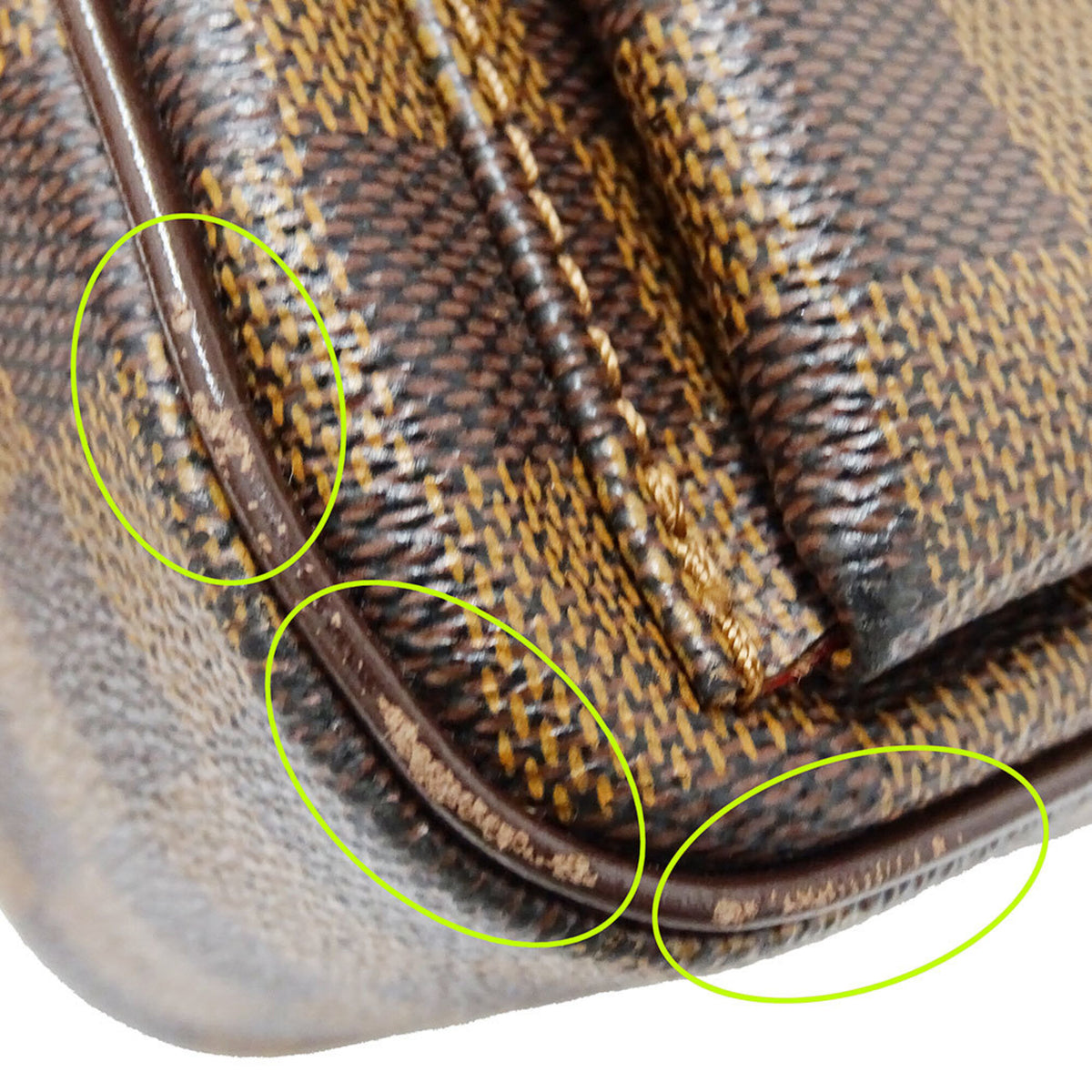 Louis Vuitton Brown Damier Canvas Handbag Shoulder Bag (Pre-Owned)