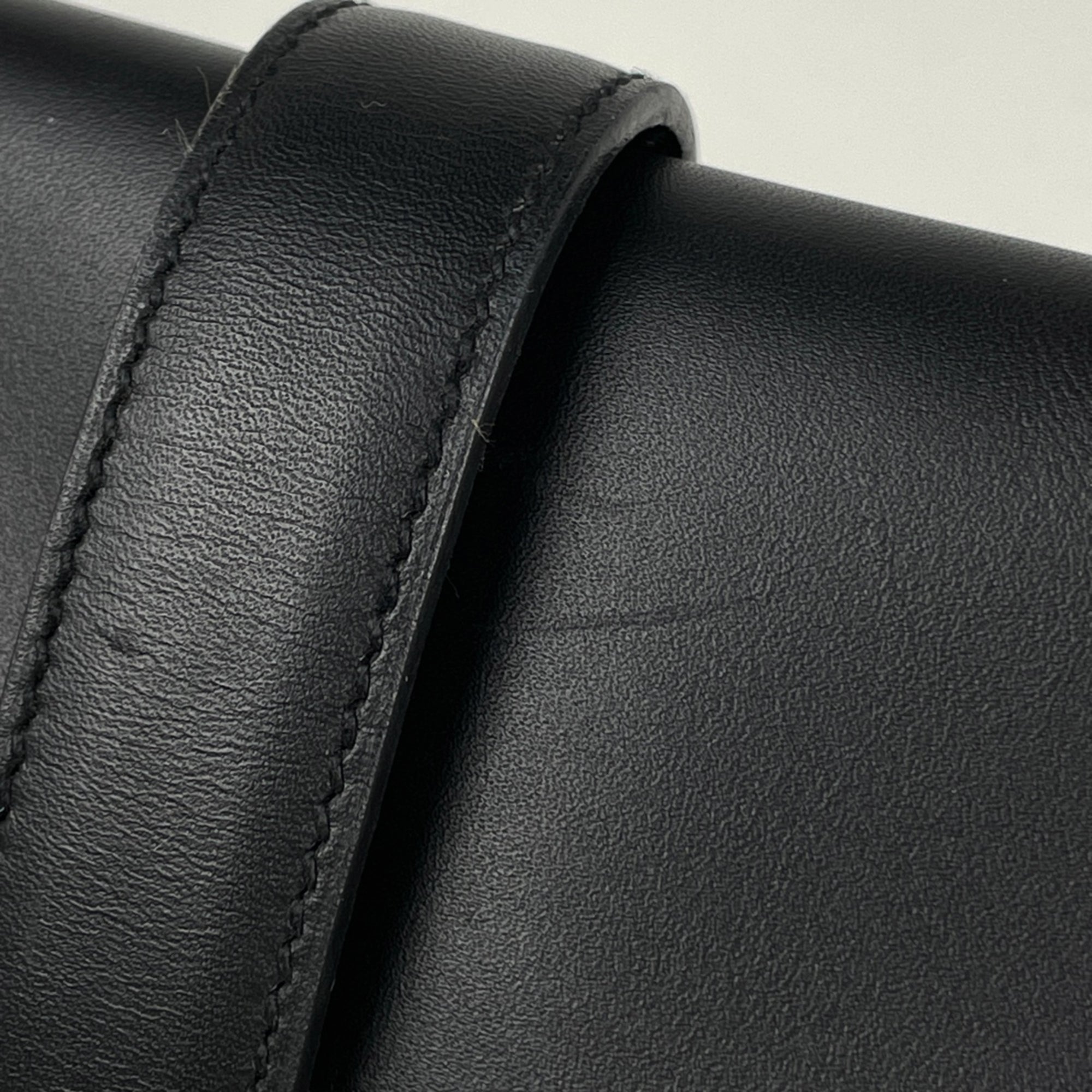 Hermes Black Swift Leather Clutch Bag (Pre-Owned)