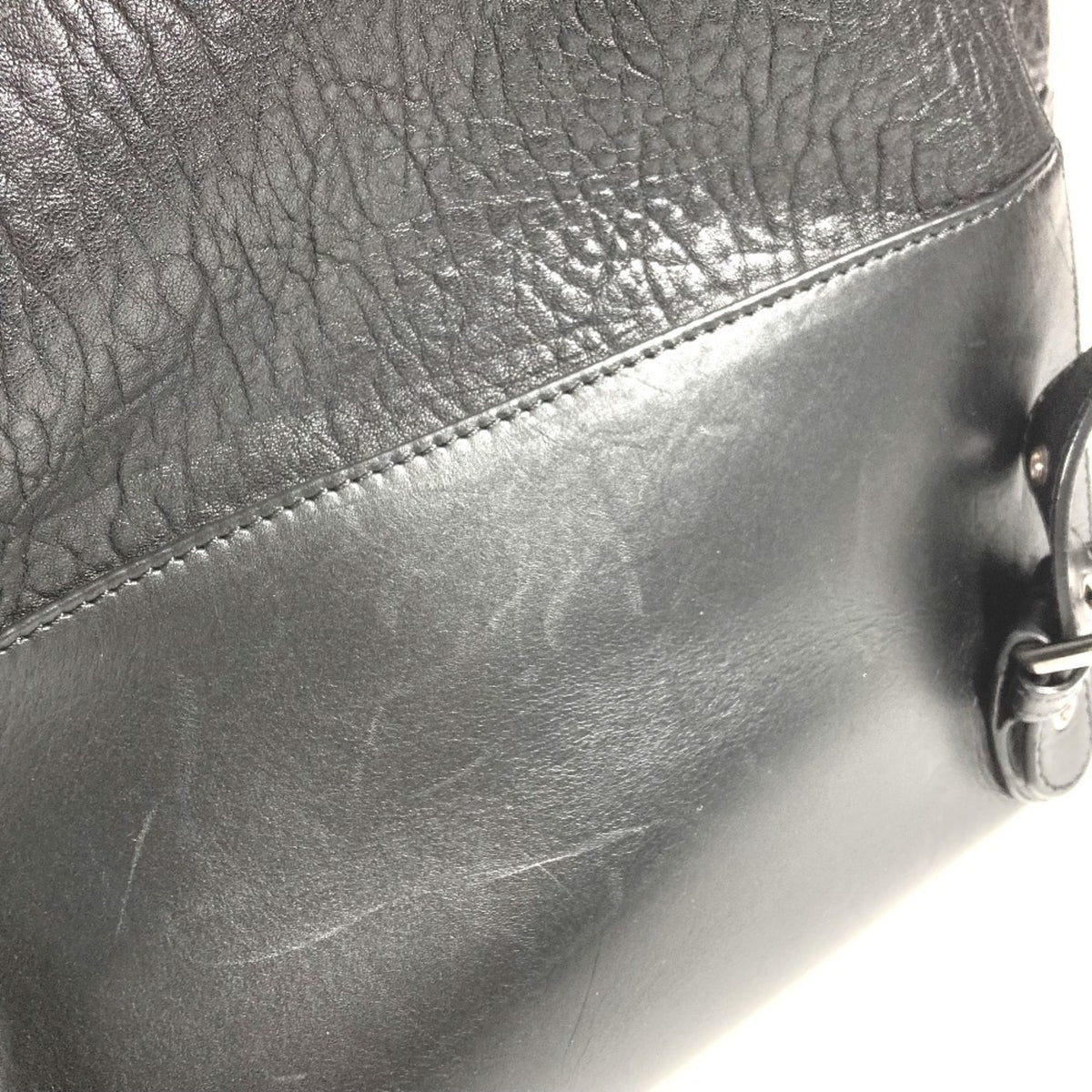 Christian Louboutin Black Red Color Leather Backpack (Pre-Owned)