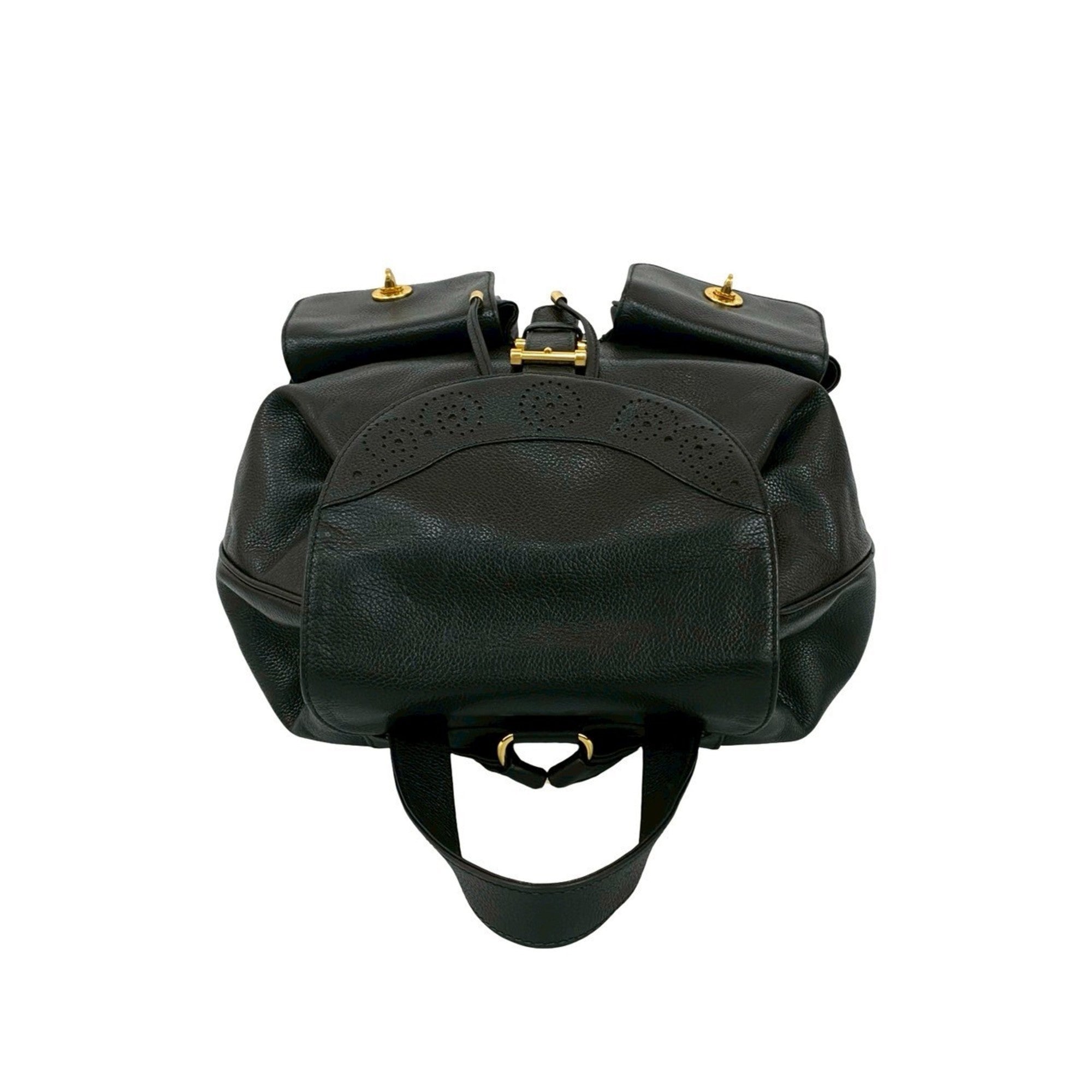 Tiffany Black Leather Backpack (Pre-Owned)