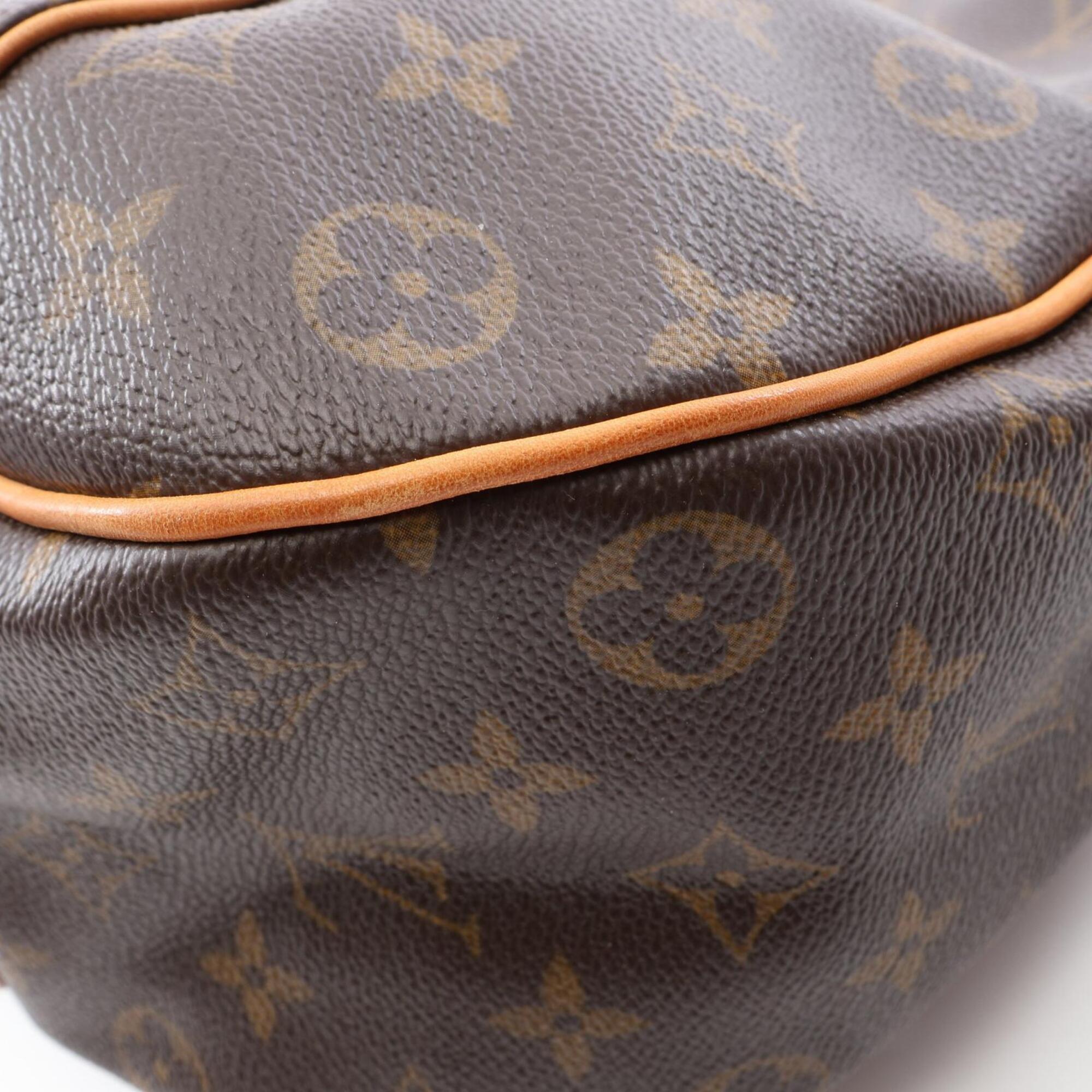 Louis Vuitton Brown Monogram Coated Canvas Leather Handbag Shoulder Bag (Pre-Owned)