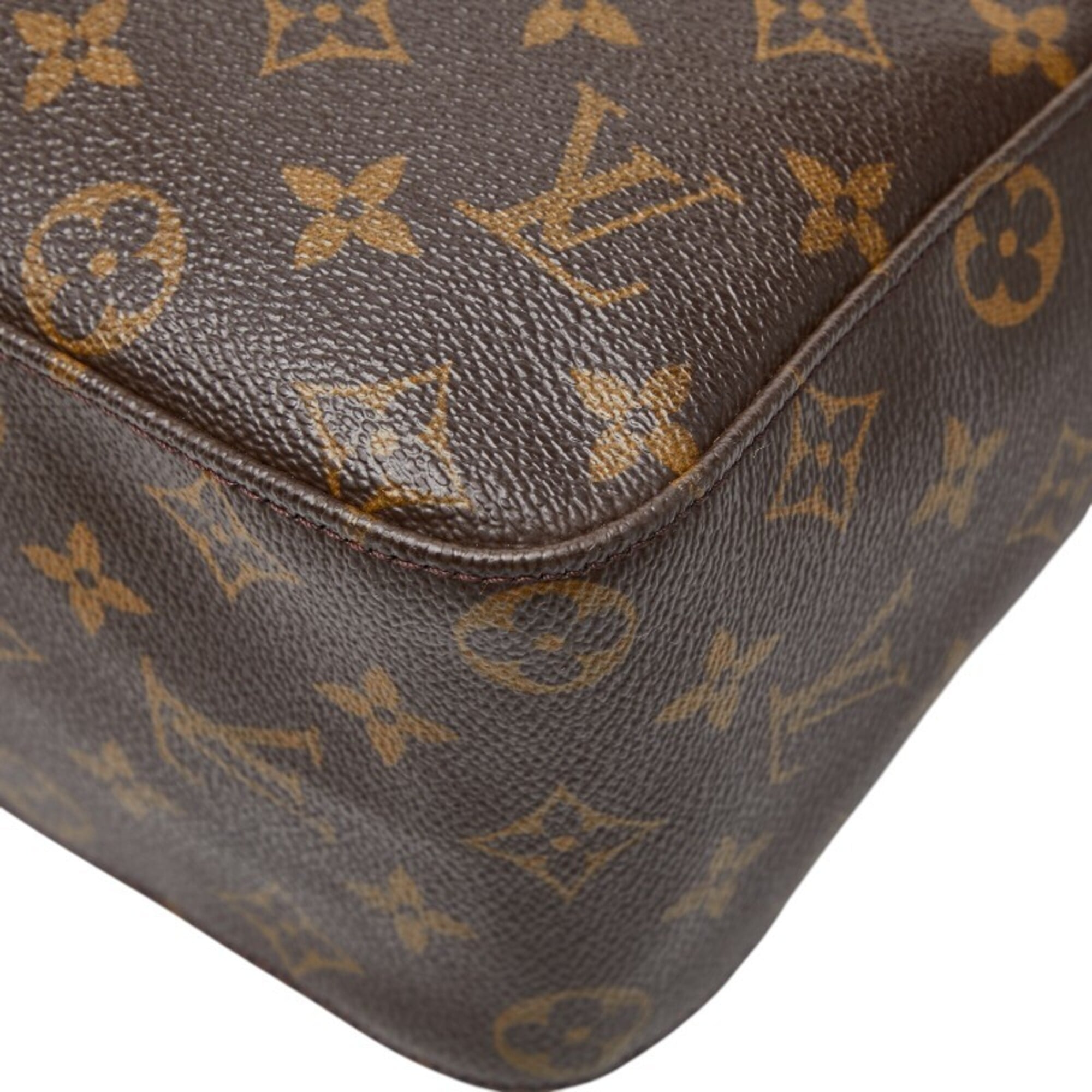 Louis Vuitton Brown Pvc Leather Handbag Shoulder Bag (Pre-Owned)