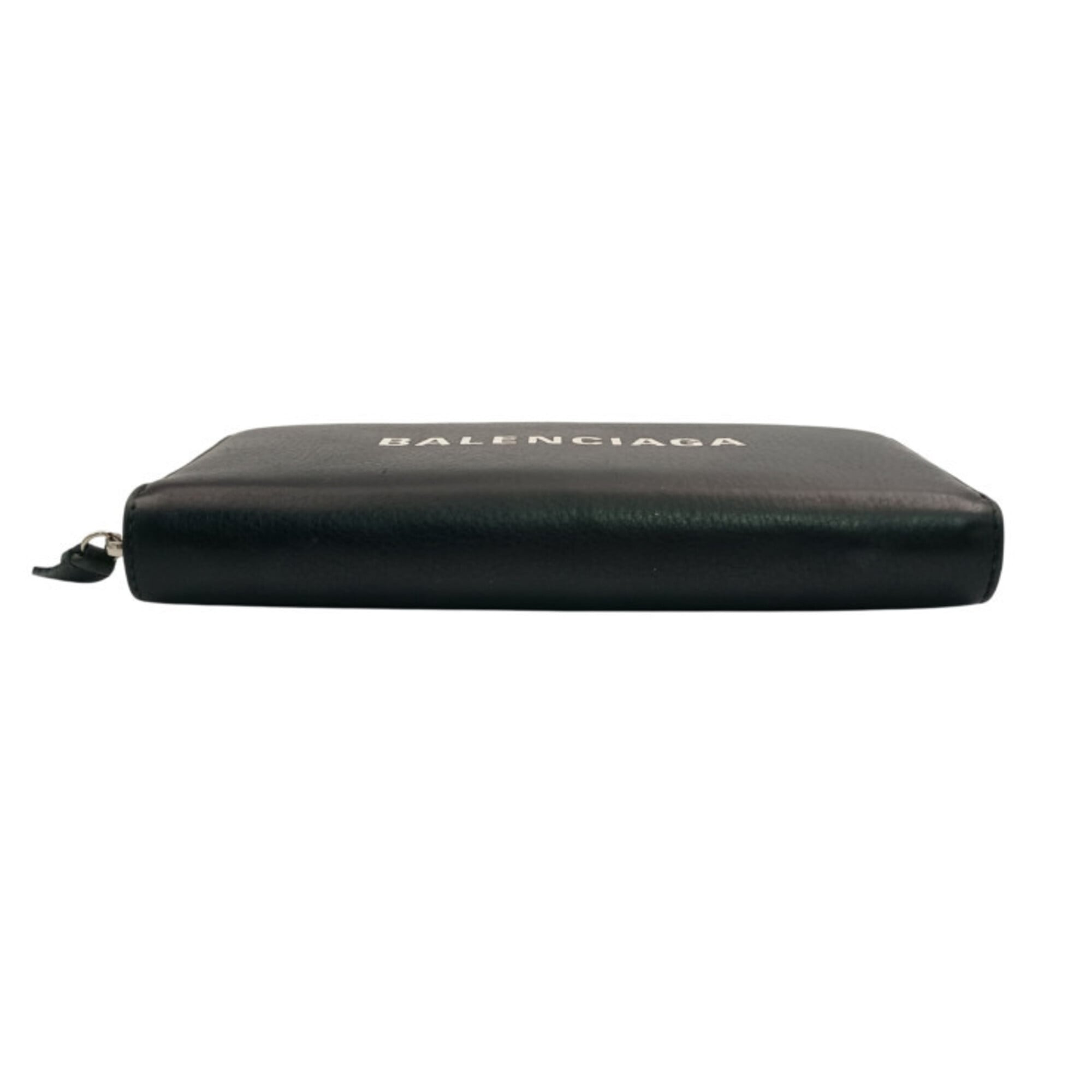 Balenciaga Black Leather Long Wallet (Bi-Fold) (Pre-Owned)