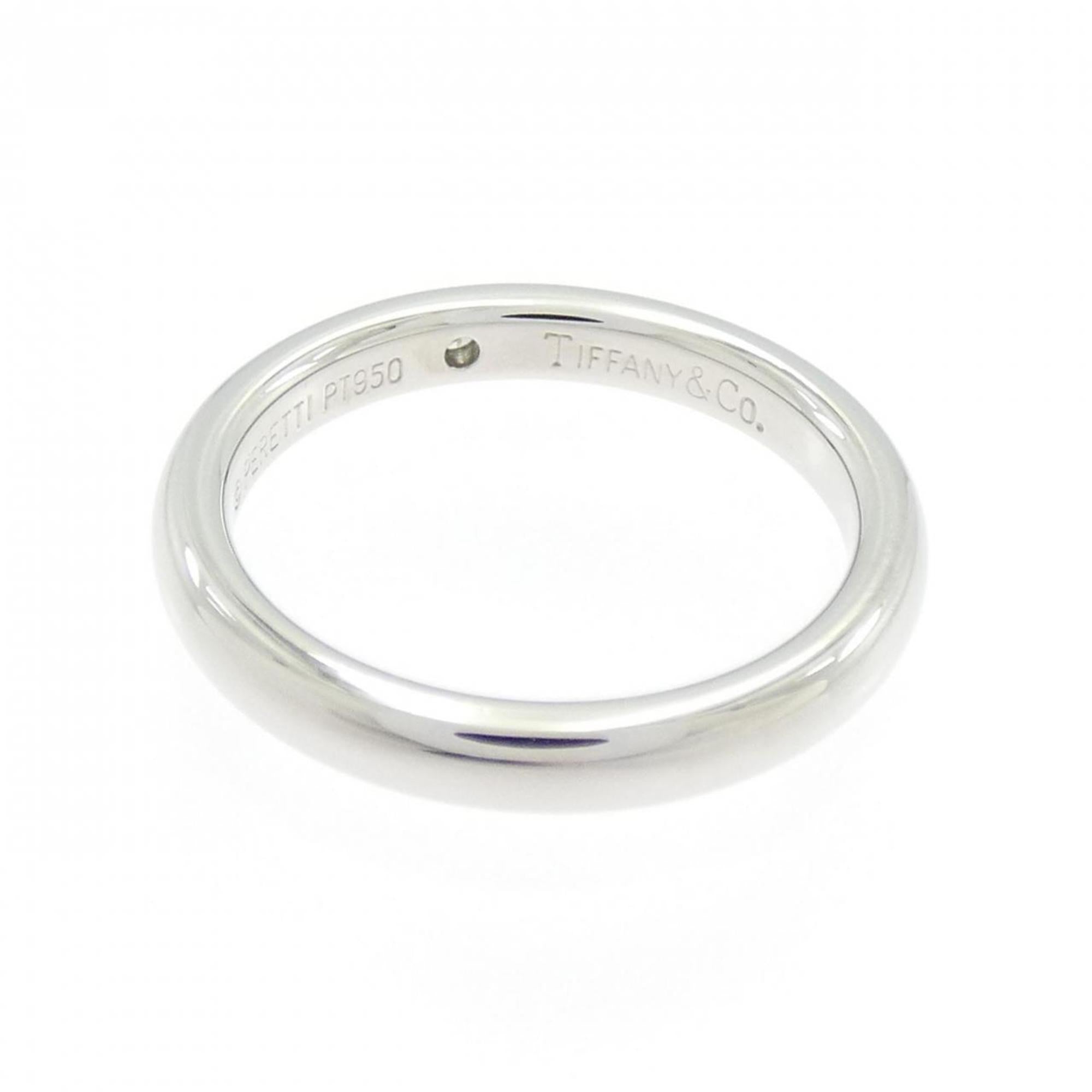Tiffany Platinum Platinum 950 Band Ring (Pre-Owned)