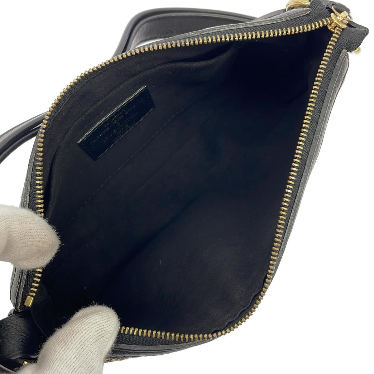 Louis Vuitton Gold Coated Canvas Spangles Pochette Pouch (Pre-Owned)