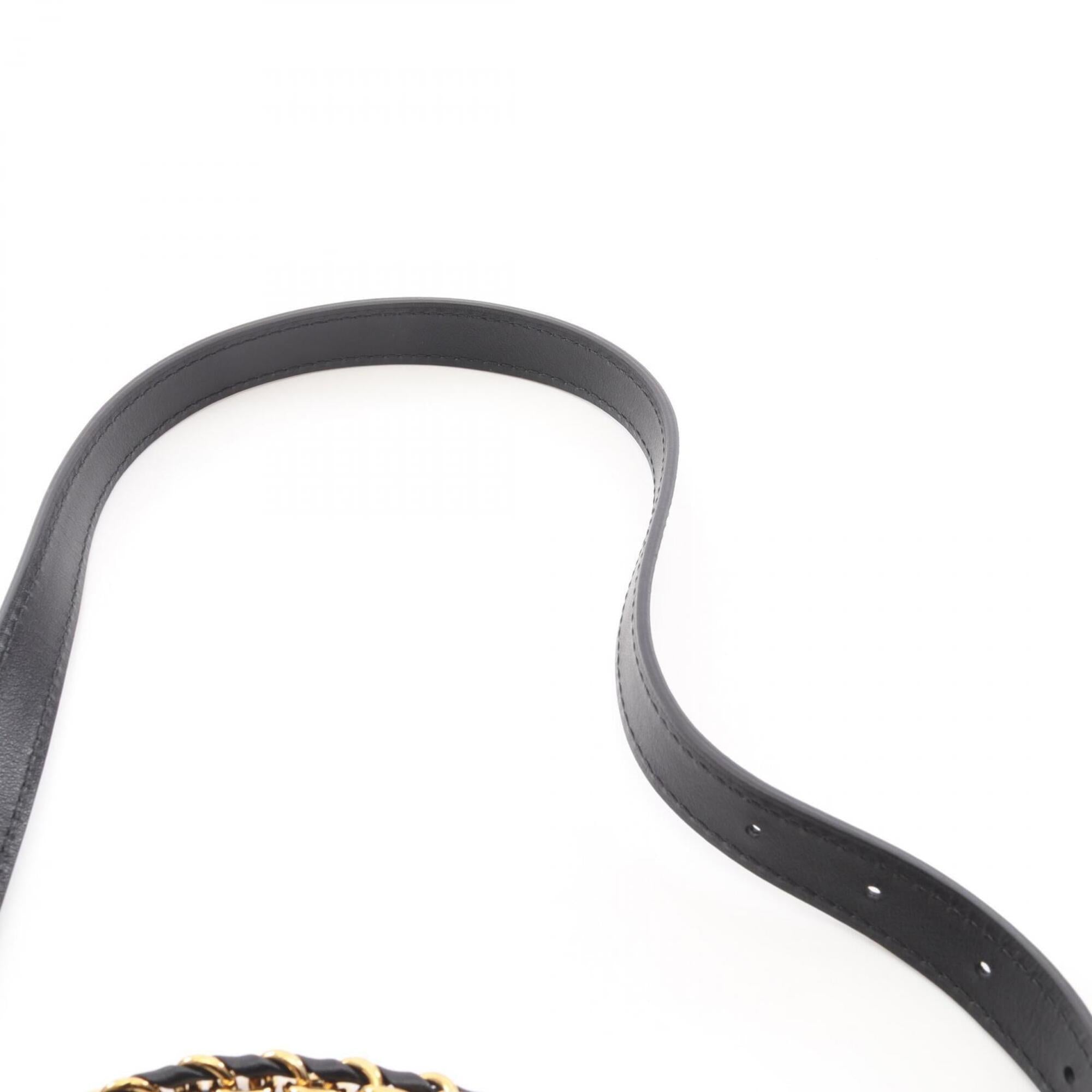 Louis Vuitton Black Brown Monogram Leather Handbag (Pre-Owned)