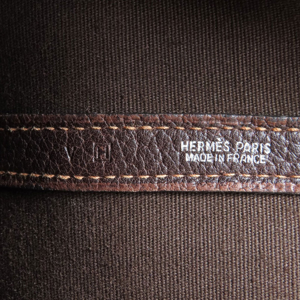 Hermes Dark Brown Leather Handbag (Pre-Owned)