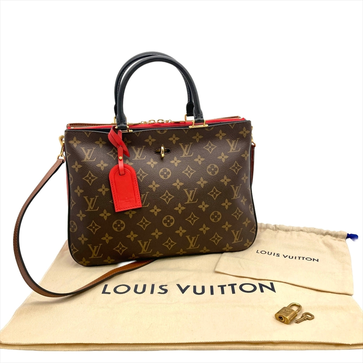 Louis Vuitton Brown Monogram Canvas Handbag Shoulder Bag (Pre-Owned)