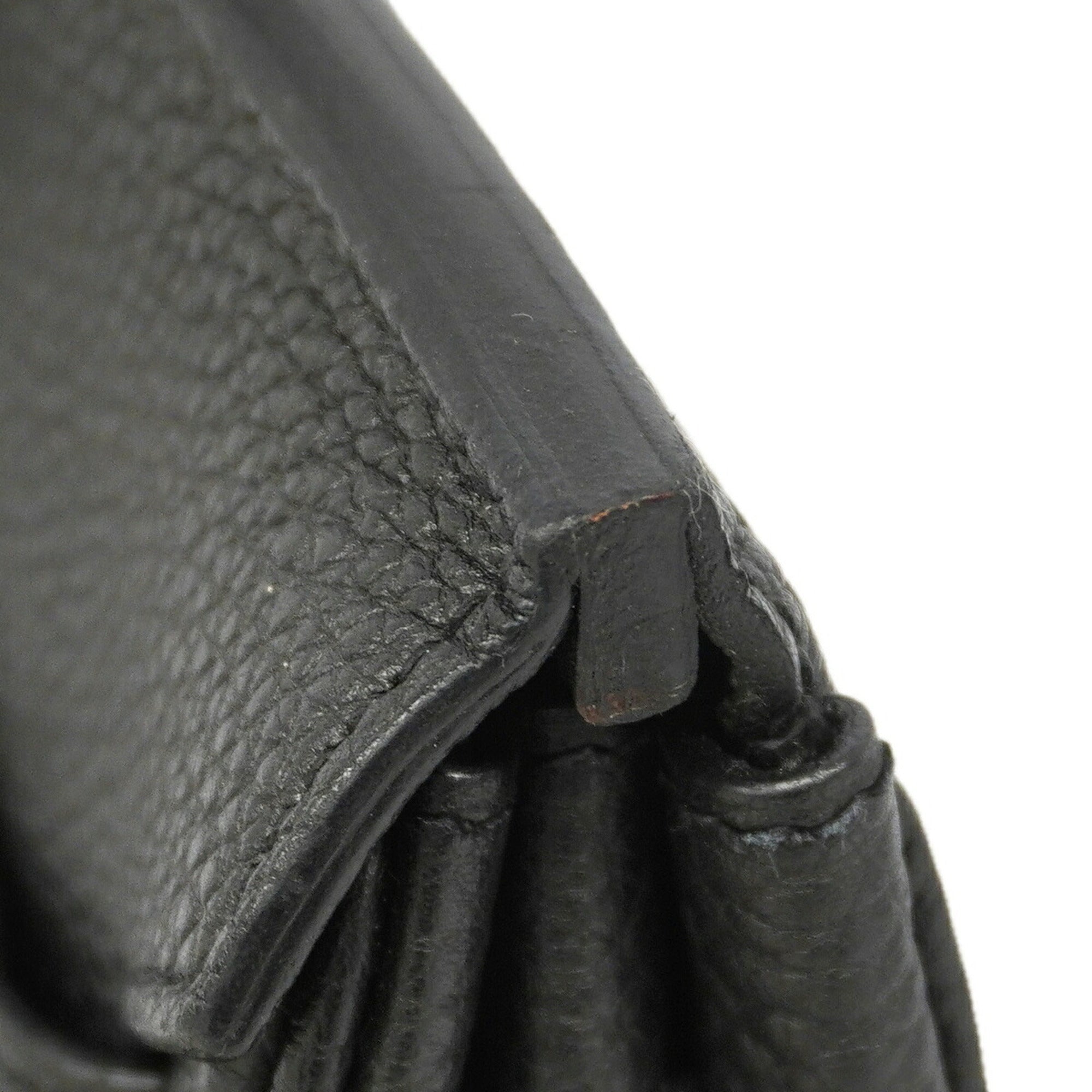 Hermes Black Togo Leather Handbag (Pre-Owned)