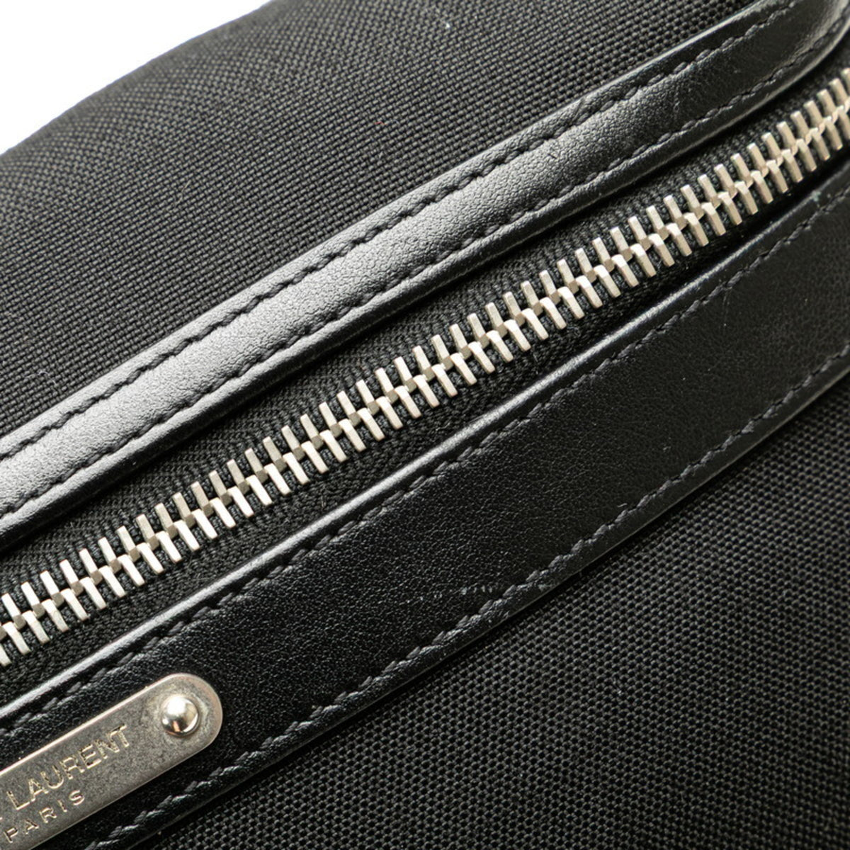 Saint Laurent Black Canvas Leather Fanny Pack (Pre-Owned)