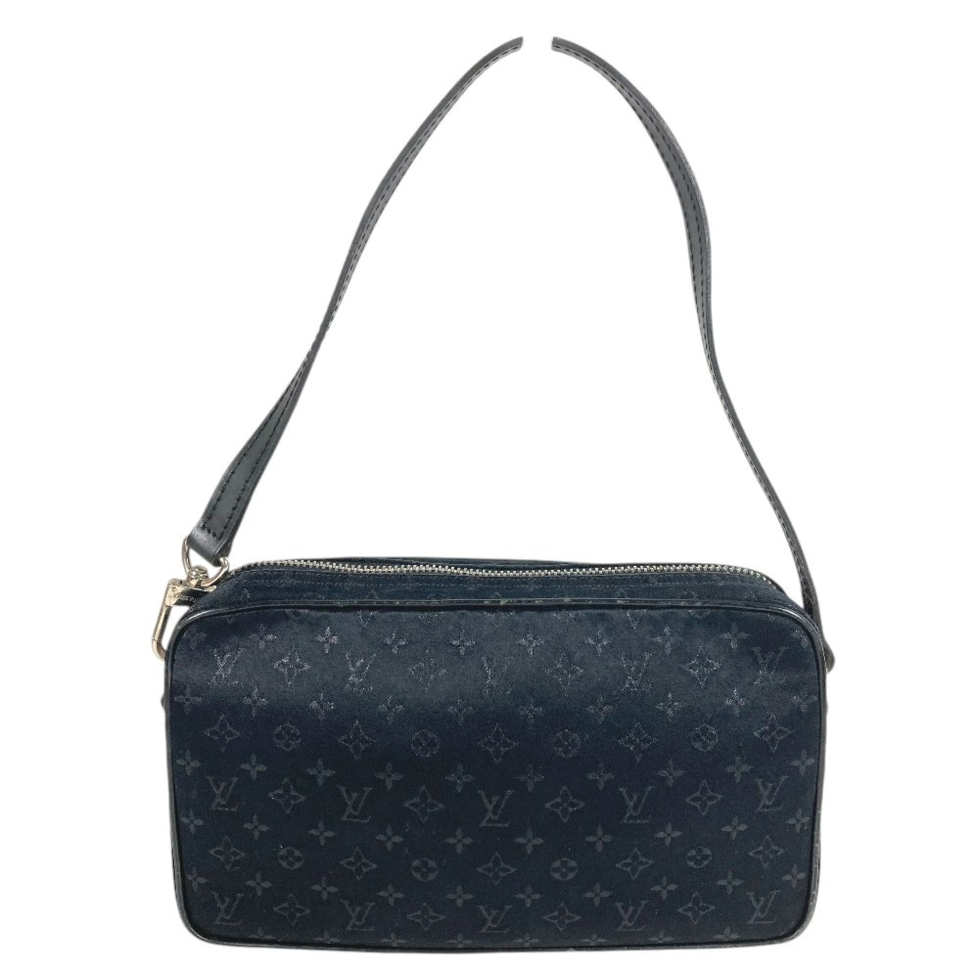 Louis Vuitton Monogram Satin Black Monogram Satin Pochette Shoulder Bag (Pre-Owned)